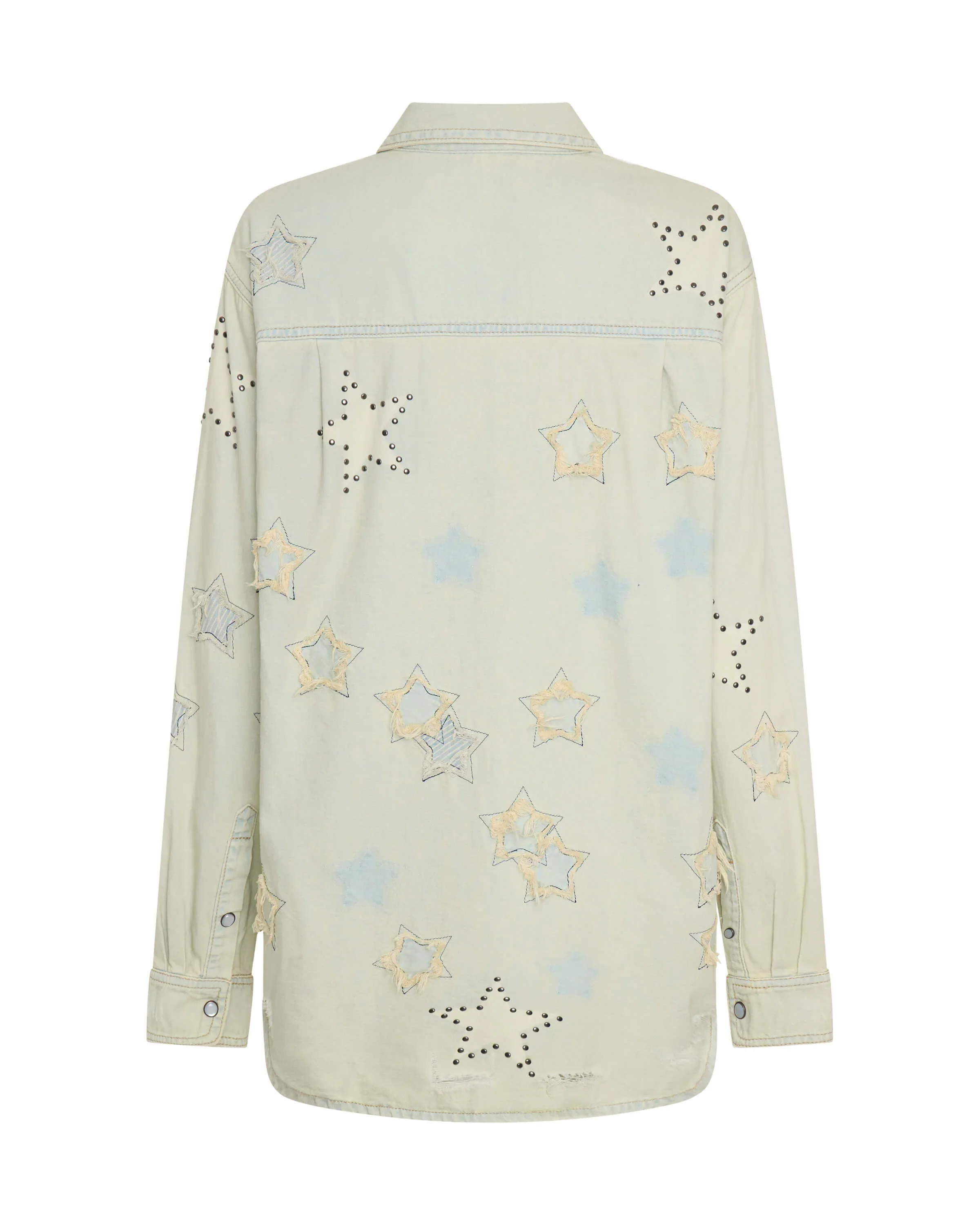 ONE TEASPOON Womens Everyday Denim Shirt - Sundae Star - Image 7