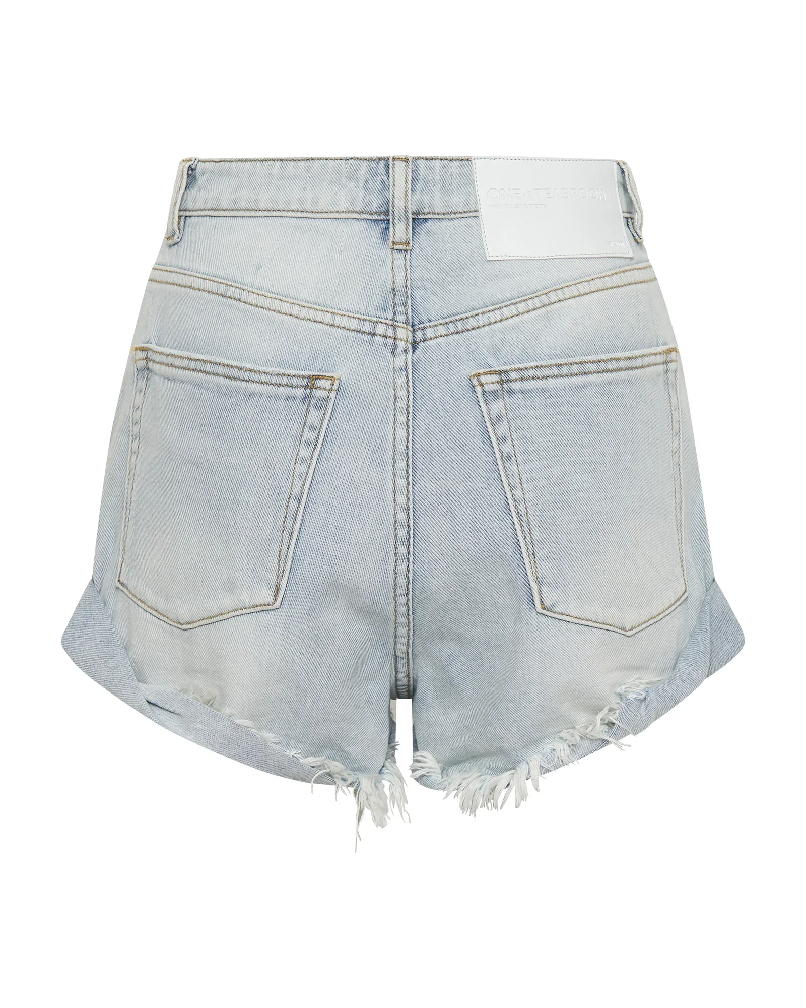 ONE TEASPOON Womens Hustler Studded Bandit High Waist Denim Shorts - Hustler - Image 11