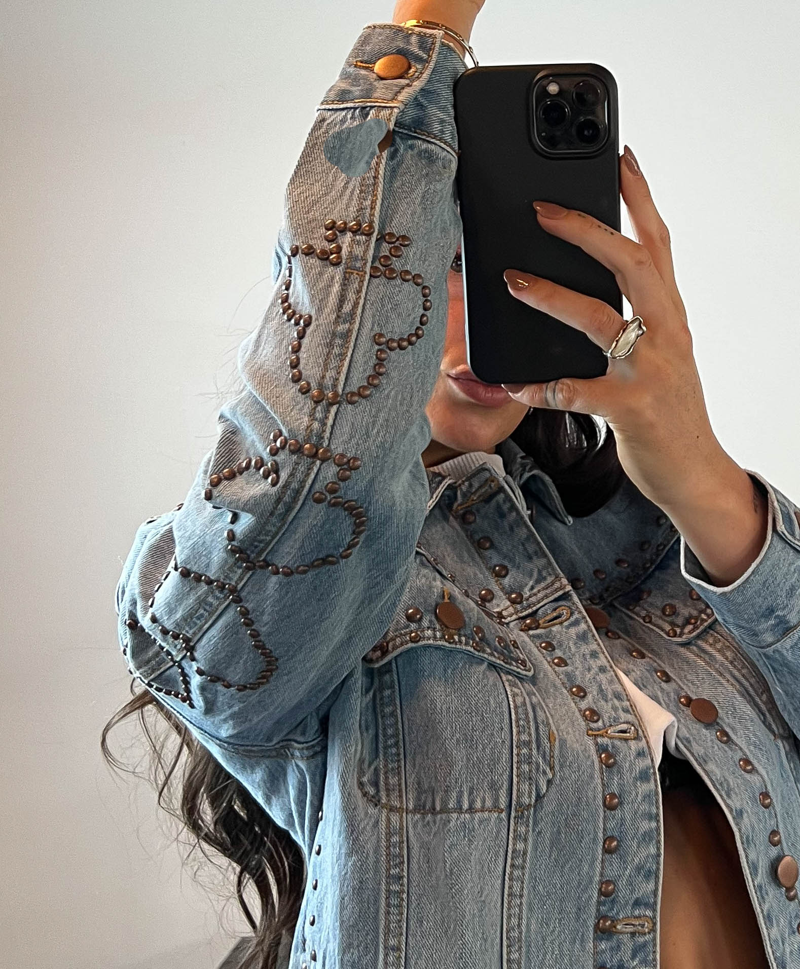 ONE TEASPOON Womens Lucky Bet Denim Trucker - Ocean - Image 16
