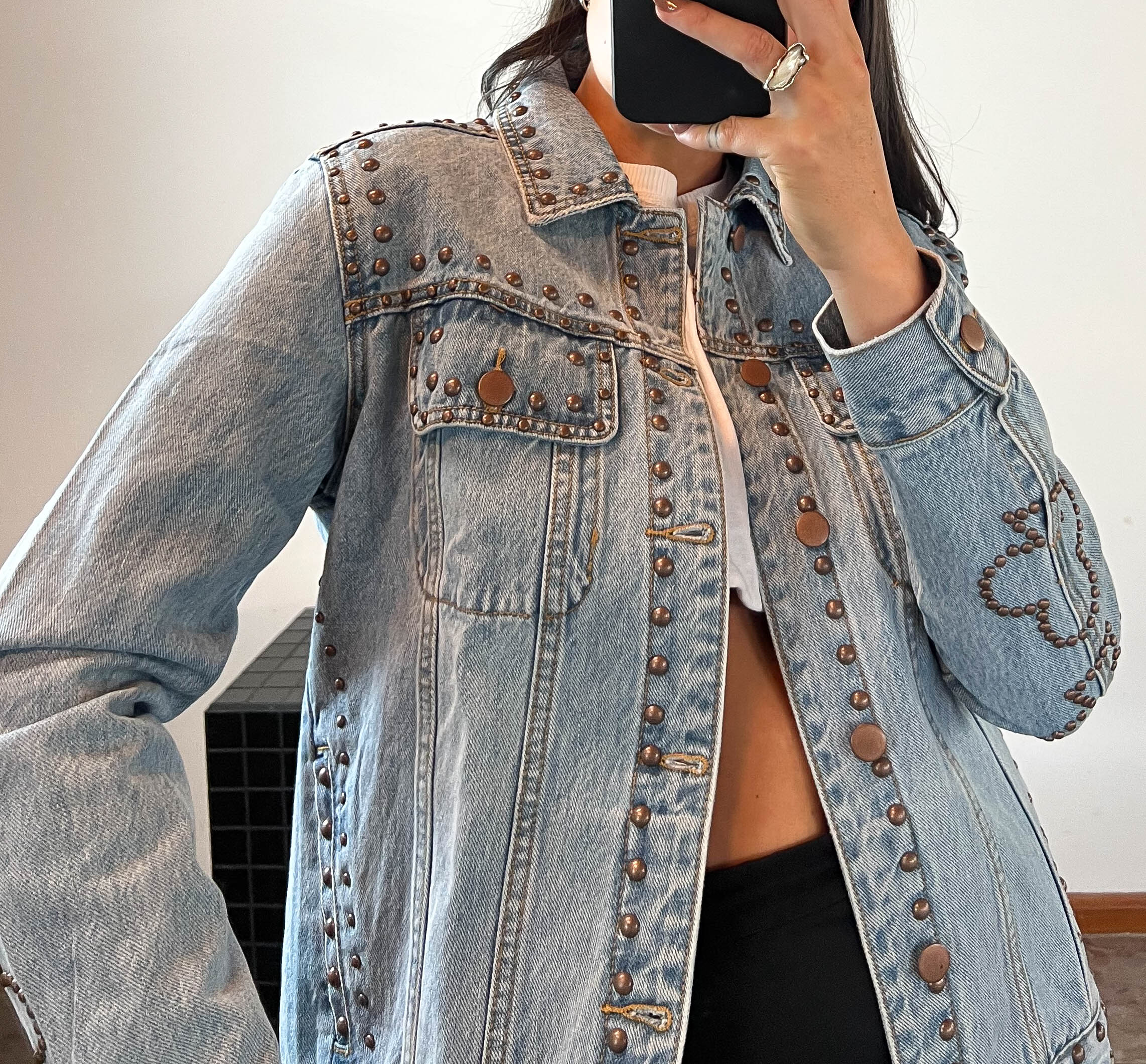 ONE TEASPOON Womens Lucky Bet Denim Trucker - Ocean - Image 17