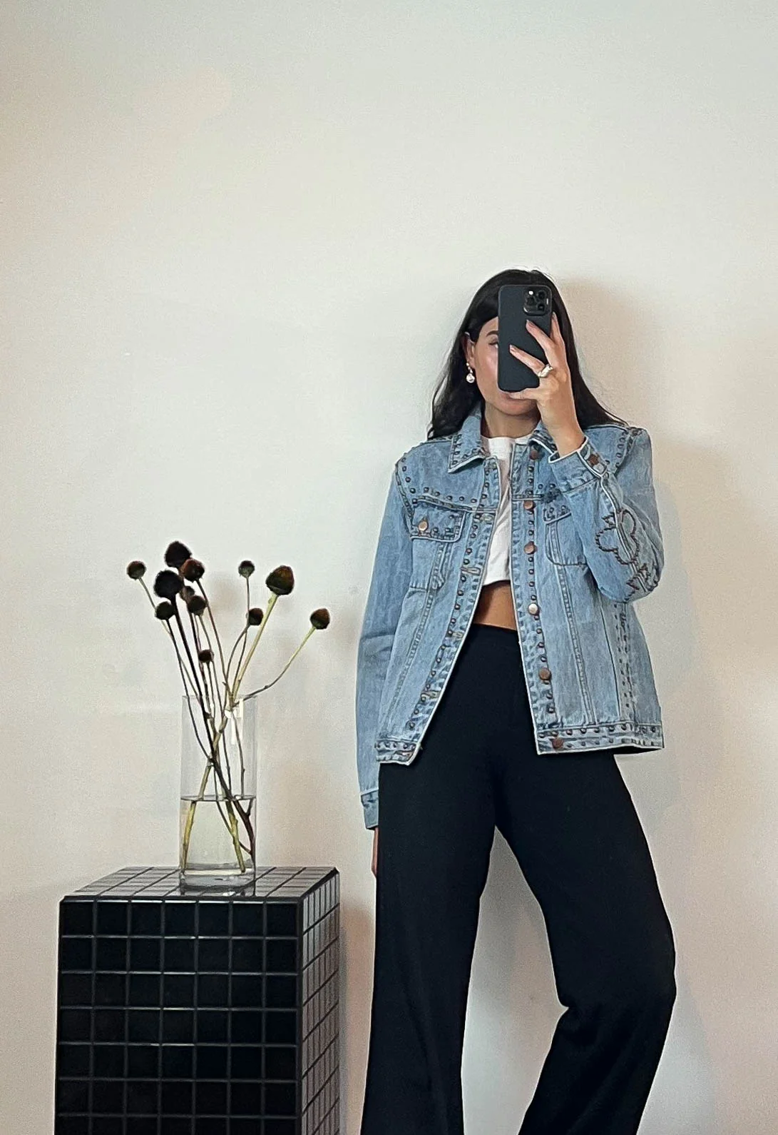ONE TEASPOON Womens Lucky Bet Denim Trucker - Ocean - Image 3