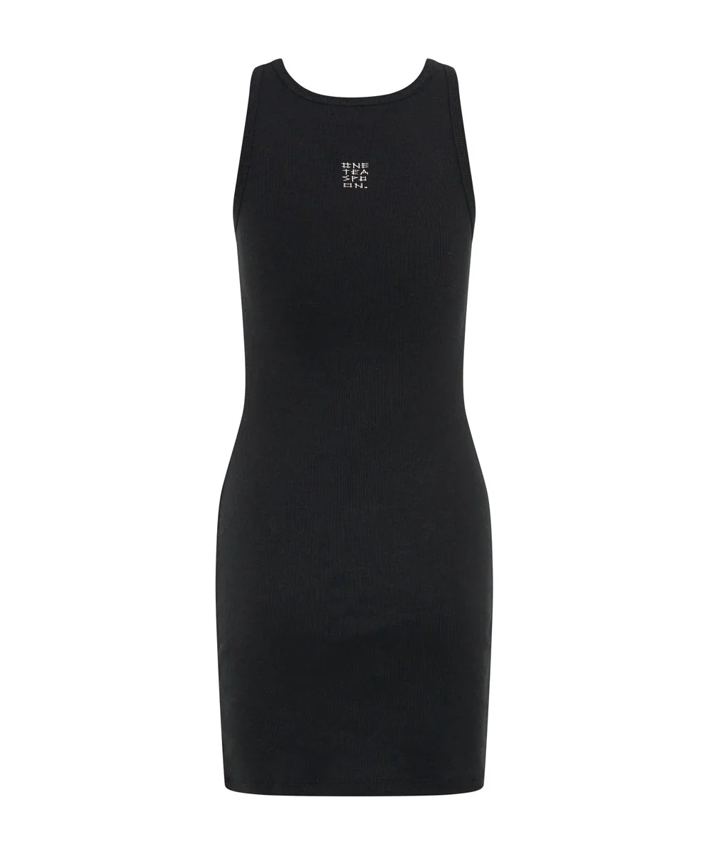 ONE TEASPOON Womens One Teaspoon Rib Singlet Mini Dress - Black - Image 8