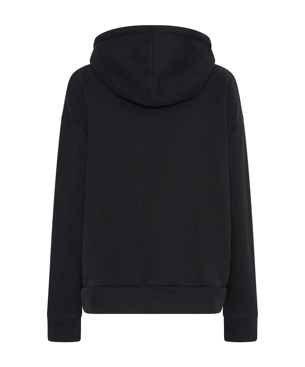 ONE TEASPOON Womens OTS Twisted Hoody Black - Image 8