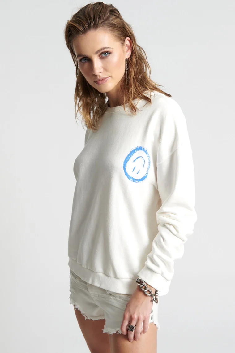 ONE TEASPOON Womens Picked For You Oversized Sweater White - Image 3