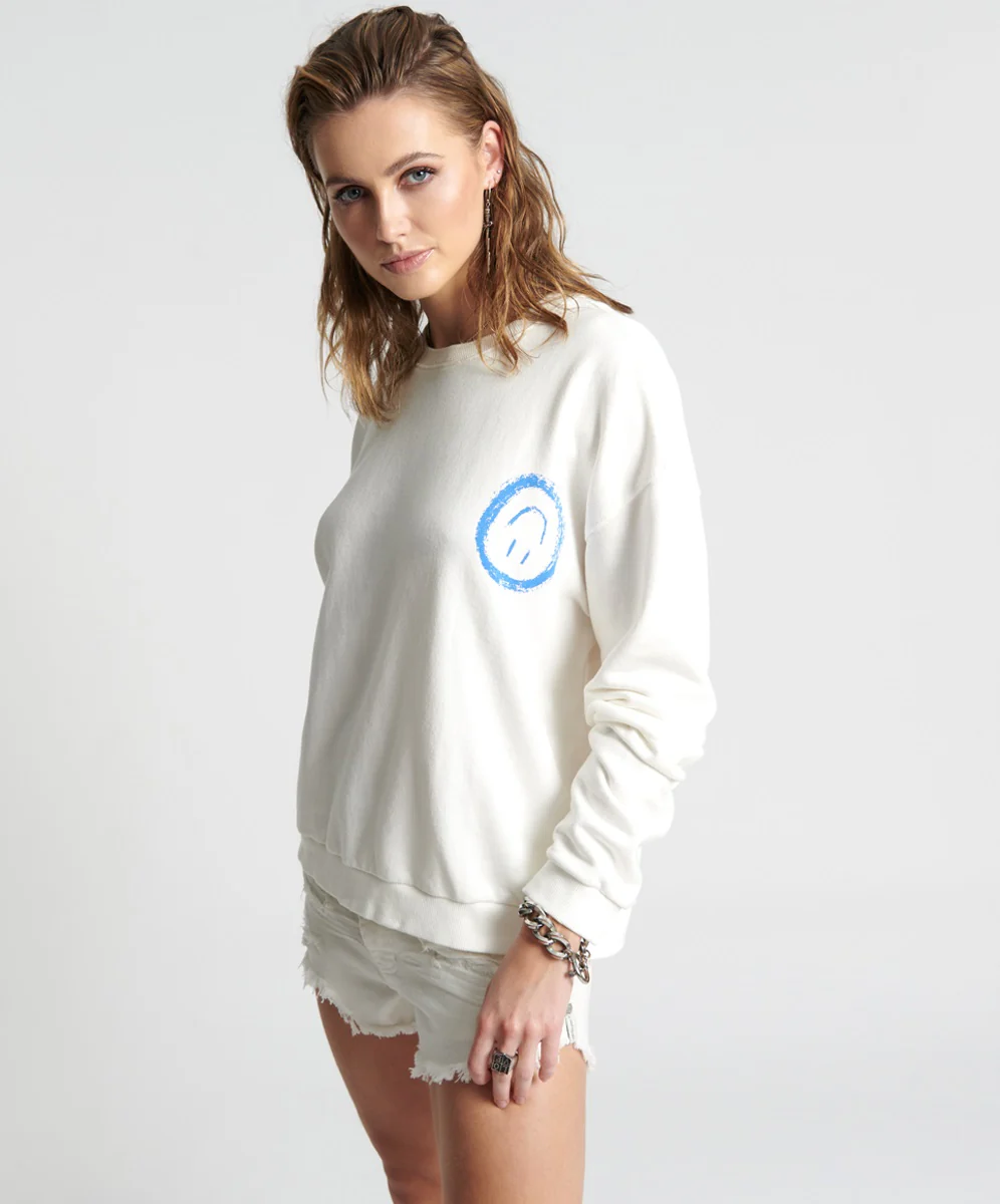 ONE TEASPOON Womens Picked For You Oversized Sweater White - Image 7