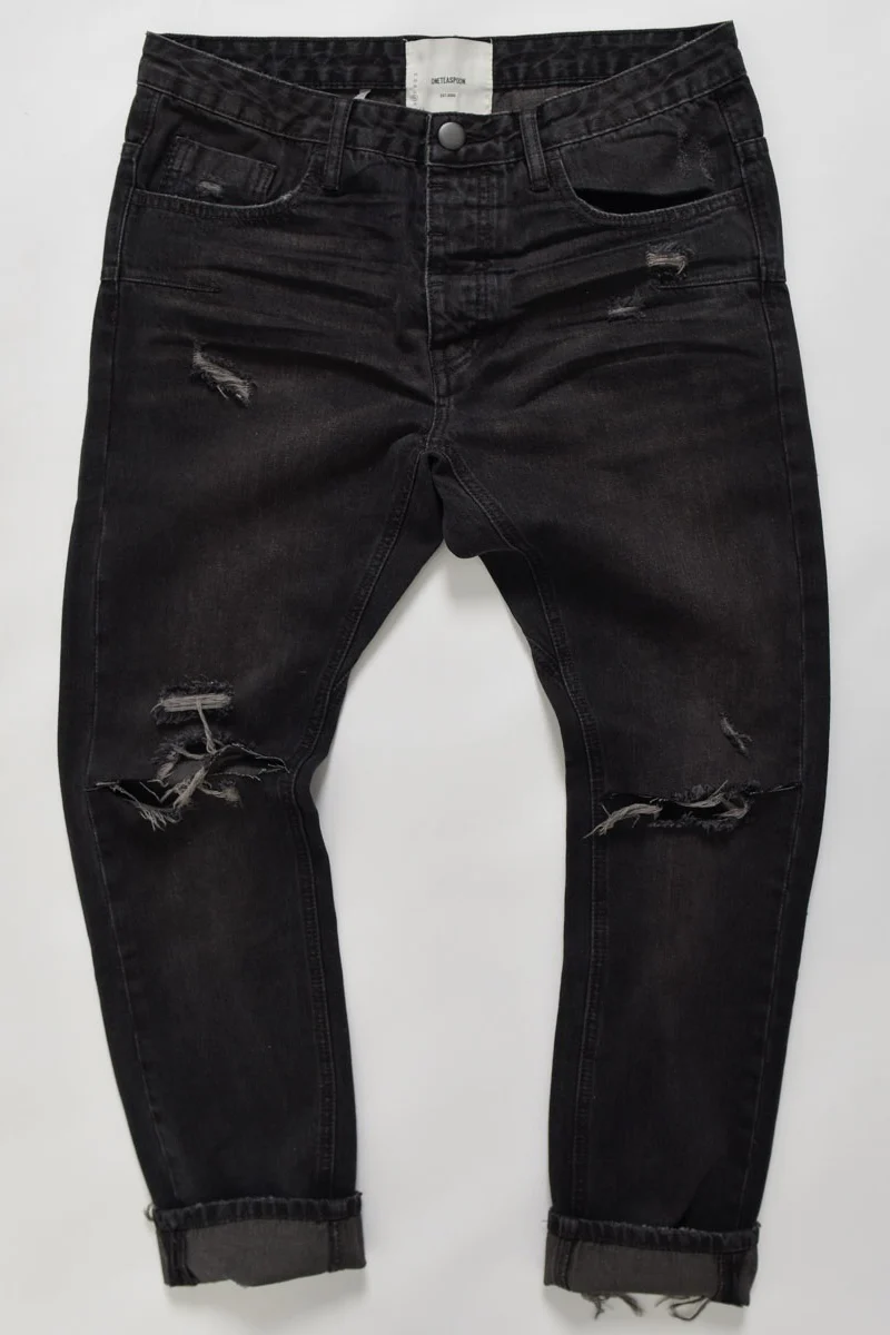 OneTeaspoon MENS BLACK METAL MR WHITES JEANS - Image 4