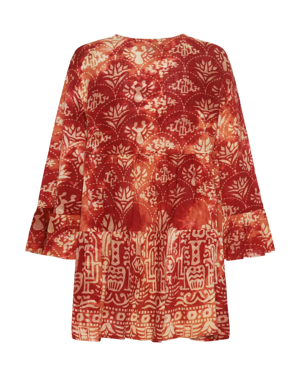 ONETEASPOON Womens Babylon Garden Magique Dress - Fire - Image 6