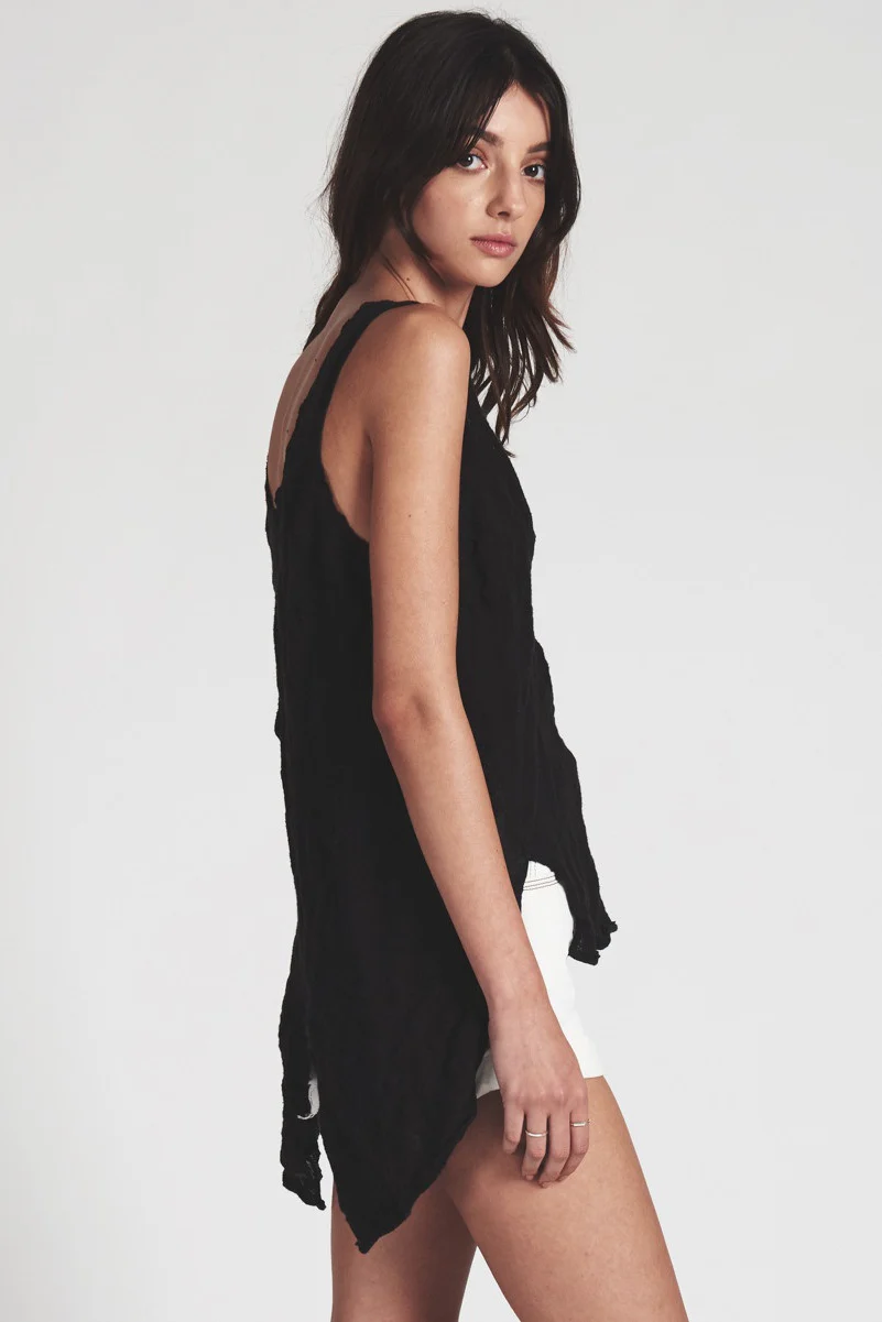 OneTeaspoon WOMENS BUNGALOW STEEL KNIT TOP BLACK - Image 3