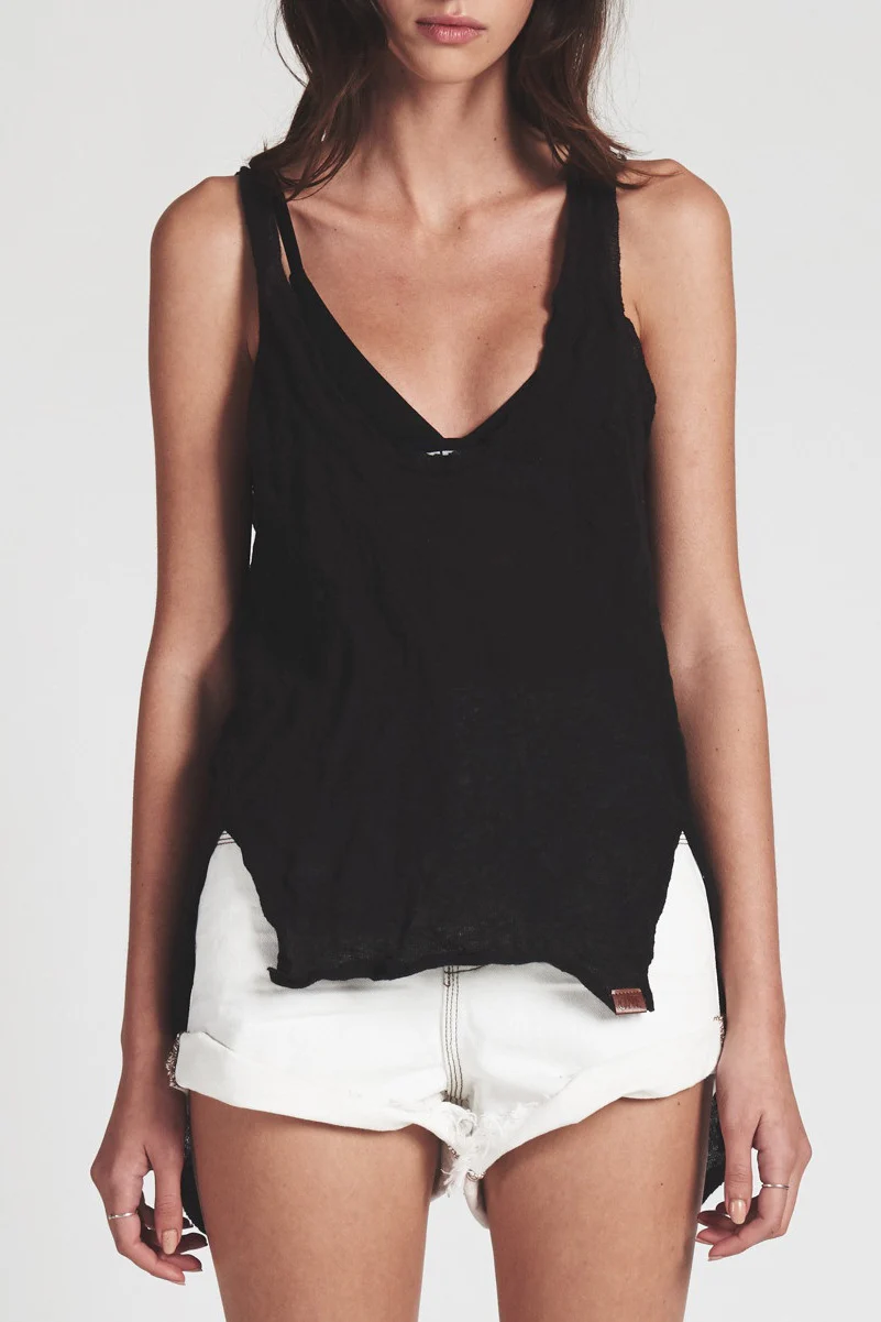 OneTeaspoon WOMENS BUNGALOW STEEL KNIT TOP BLACK - Image 4