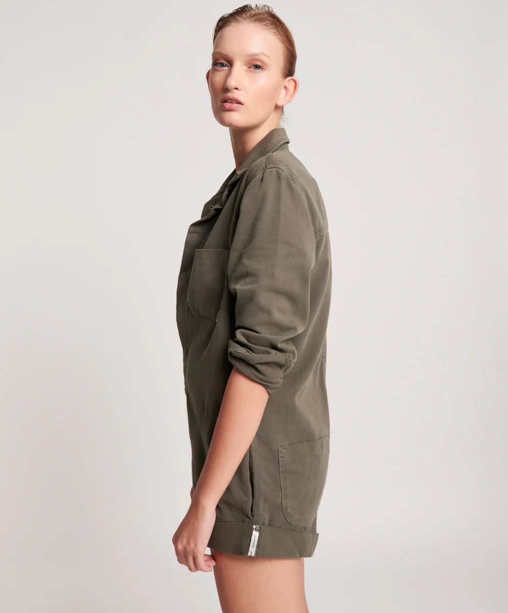 OneTeaspoon WOMENS DARK KHAKI PROPHECY JUMPSUIT - Image 5