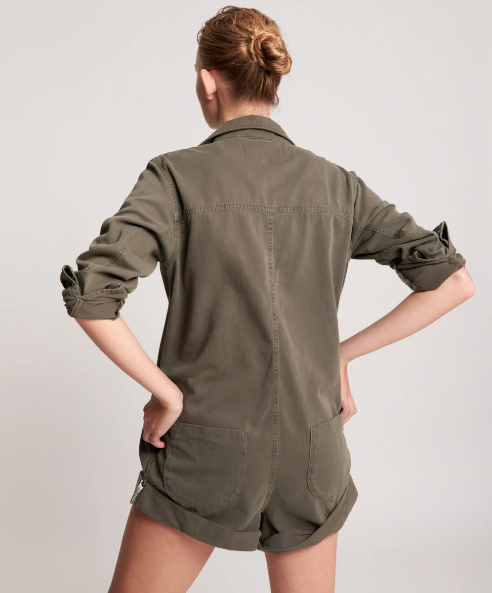 OneTeaspoon WOMENS DARK KHAKI PROPHECY JUMPSUIT - Image 6