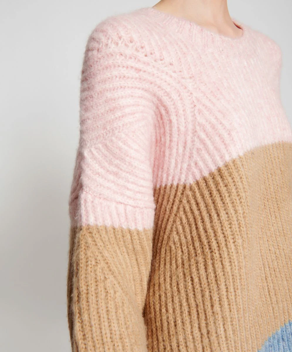 OneTeaspoon WOMENS GELATO STRIPE BUCKINGHAM SWEATER - GELATO STRIPE - Image 12