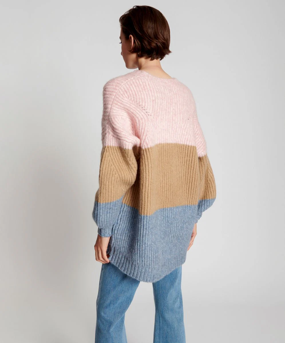 OneTeaspoon WOMENS GELATO STRIPE BUCKINGHAM SWEATER - GELATO STRIPE - Image 14