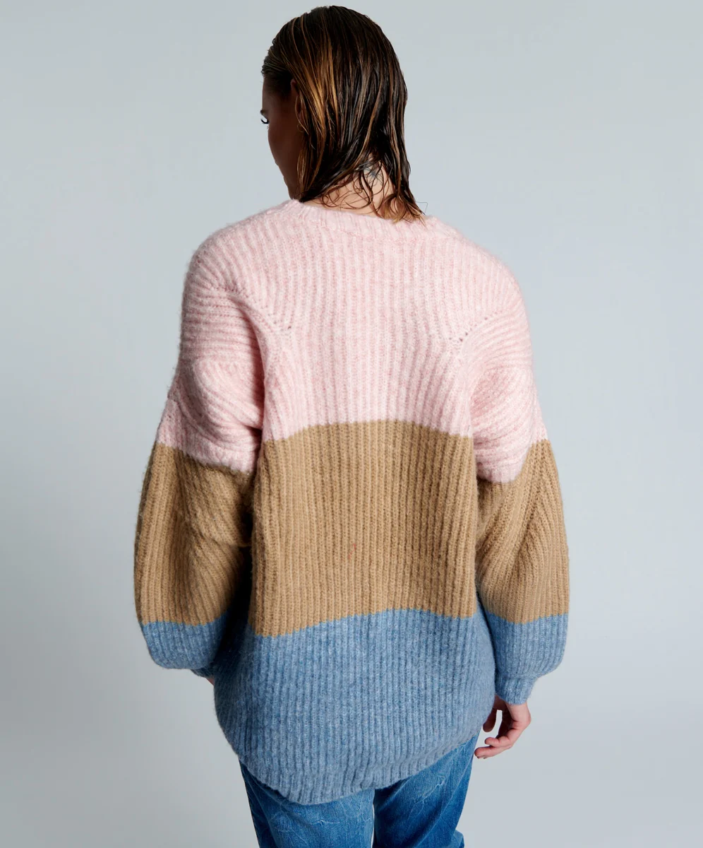 OneTeaspoon WOMENS GELATO STRIPE BUCKINGHAM SWEATER - GELATO STRIPE - Image 4