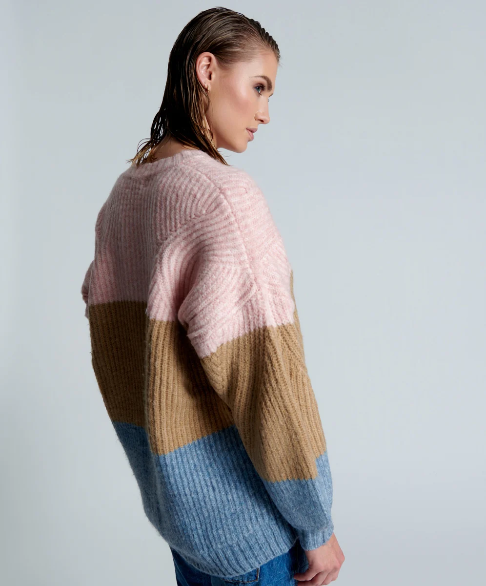 OneTeaspoon WOMENS GELATO STRIPE BUCKINGHAM SWEATER - GELATO STRIPE - Image 6