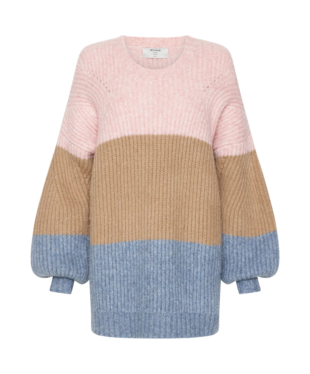 OneTeaspoon WOMENS GELATO STRIPE BUCKINGHAM SWEATER - GELATO STRIPE - Image 9