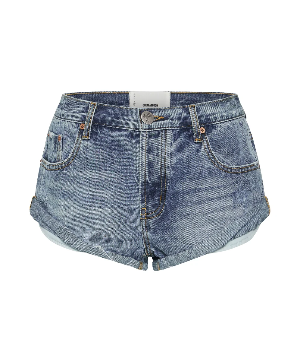 ONETEASPOON Womens Hollywood Low Waist Bandit Denim Short - Image 10