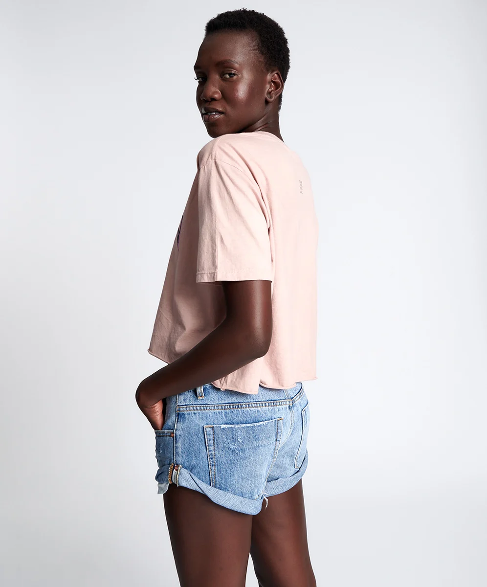 ONETEASPOON Womens Hollywood Low Waist Bandit Denim Short - Image 4