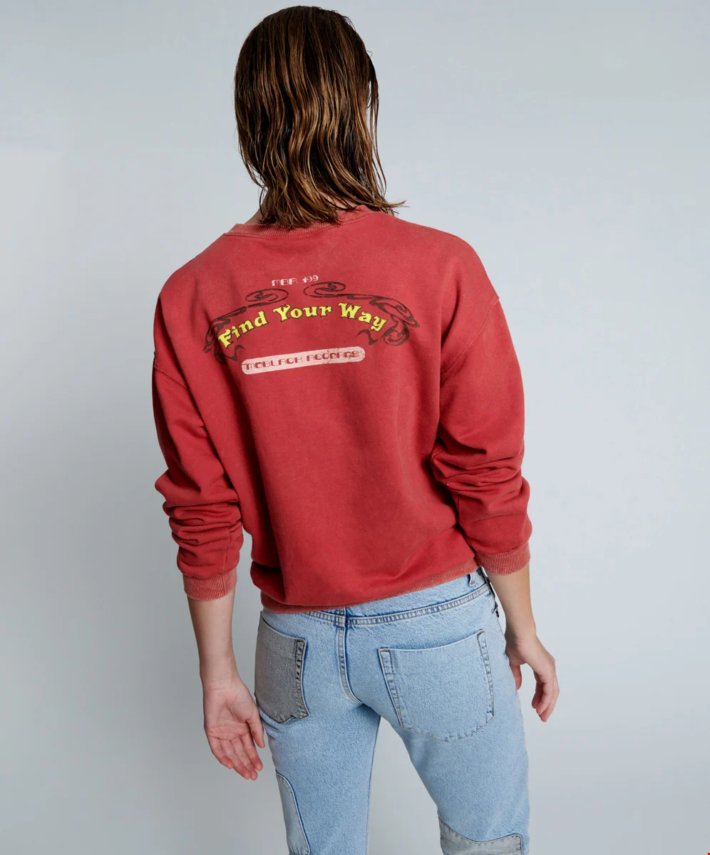 ONETEASPOON Womens Moblack Find Your Way Unisex Sweater - Red - Image 7