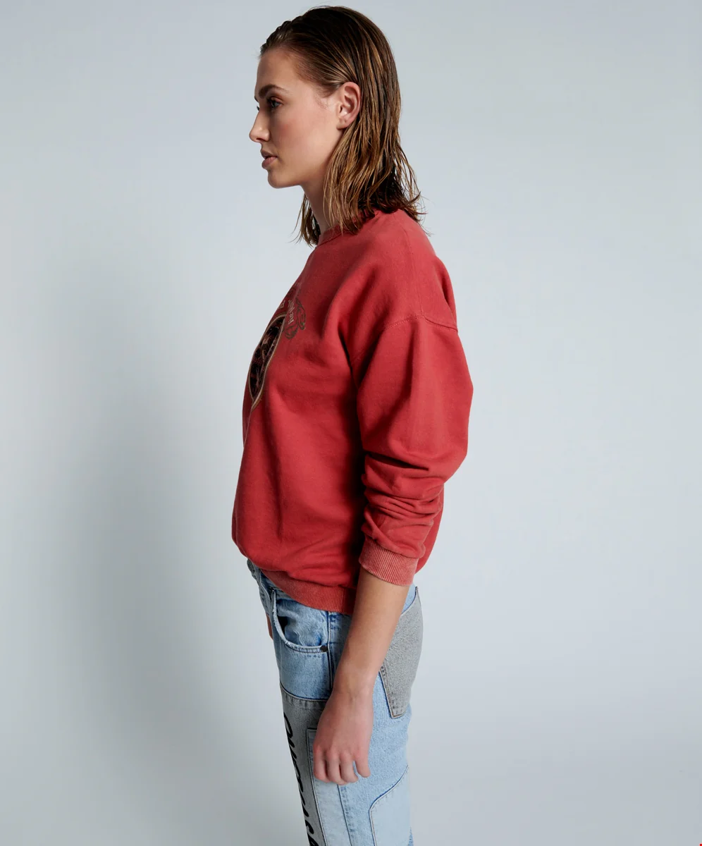 ONETEASPOON Womens Moblack Find Your Way Unisex Sweater - Red - Image 8