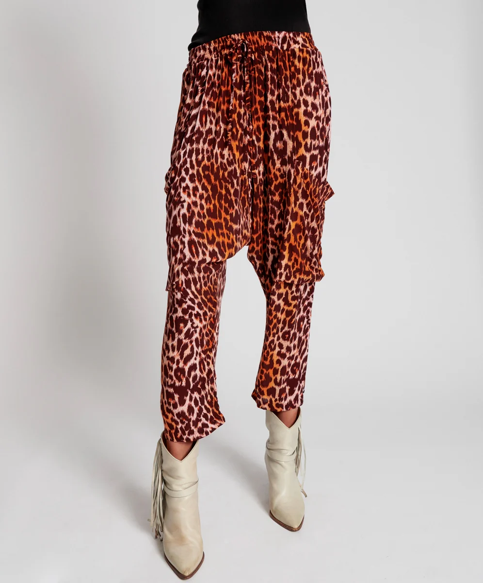 OneTeaspoon WOMENS POLYNESIAN ANIMAL HAREM PANT - ANIMAL PRINT - Image 10
