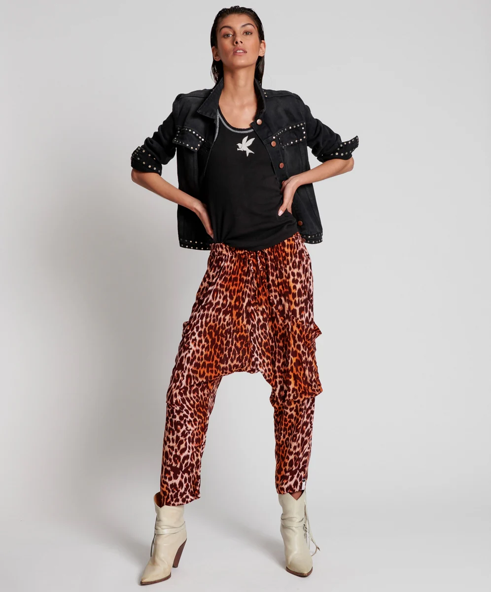 OneTeaspoon WOMENS POLYNESIAN ANIMAL HAREM PANT - ANIMAL PRINT - Image 12