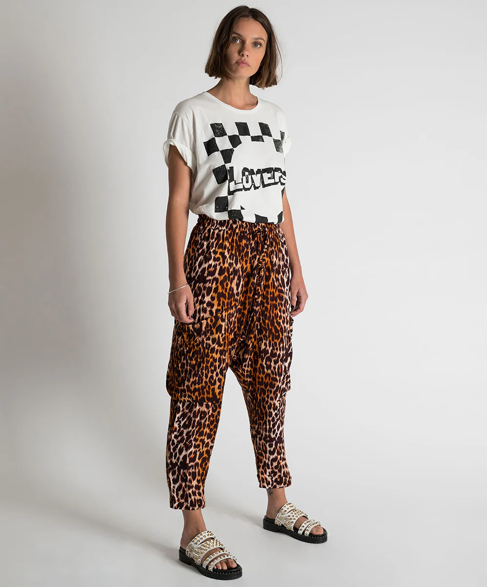 OneTeaspoon WOMENS POLYNESIAN ANIMAL HAREM PANT - ANIMAL PRINT - Image 4