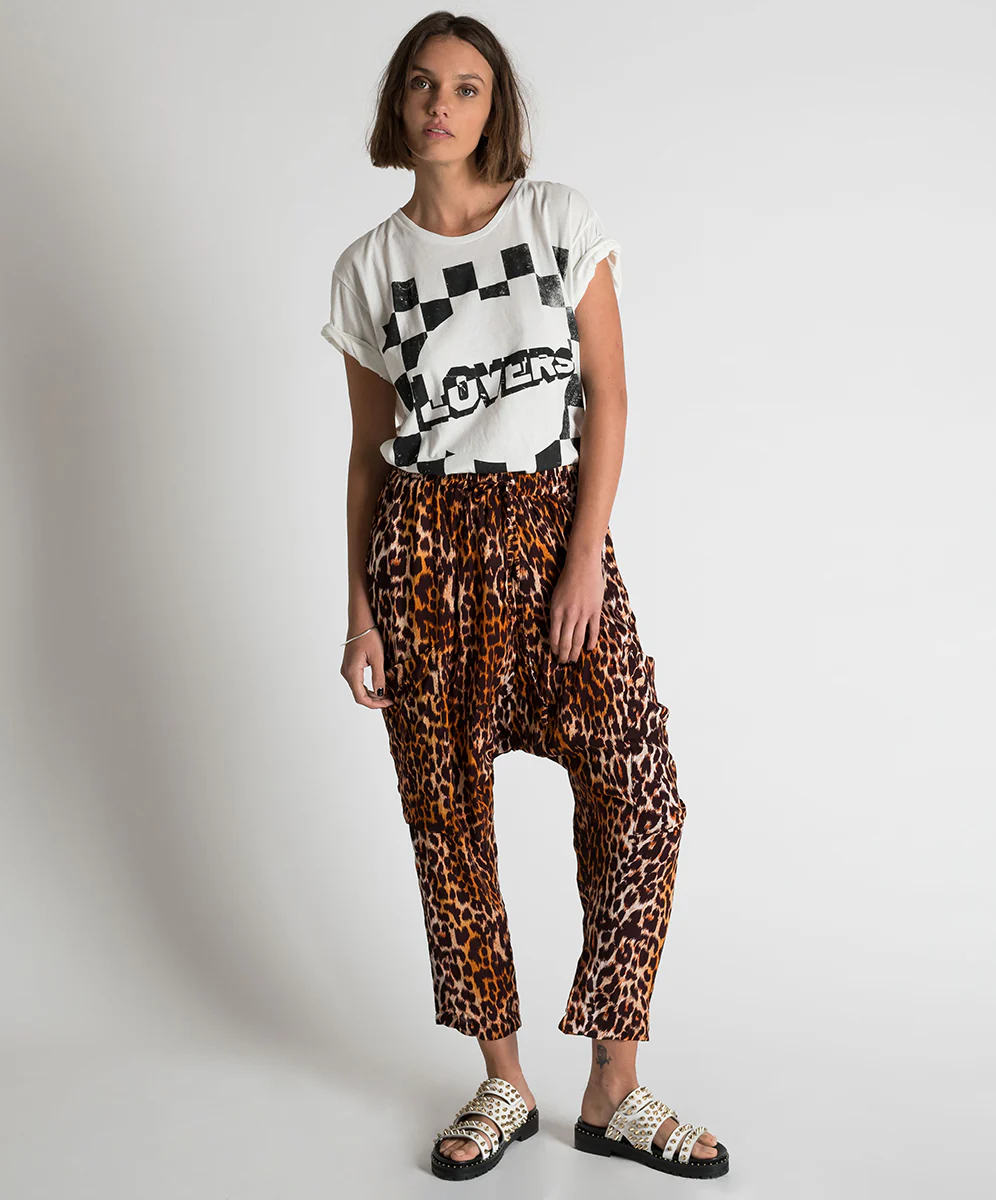 OneTeaspoon WOMENS POLYNESIAN ANIMAL HAREM PANT - ANIMAL PRINT - Image 5