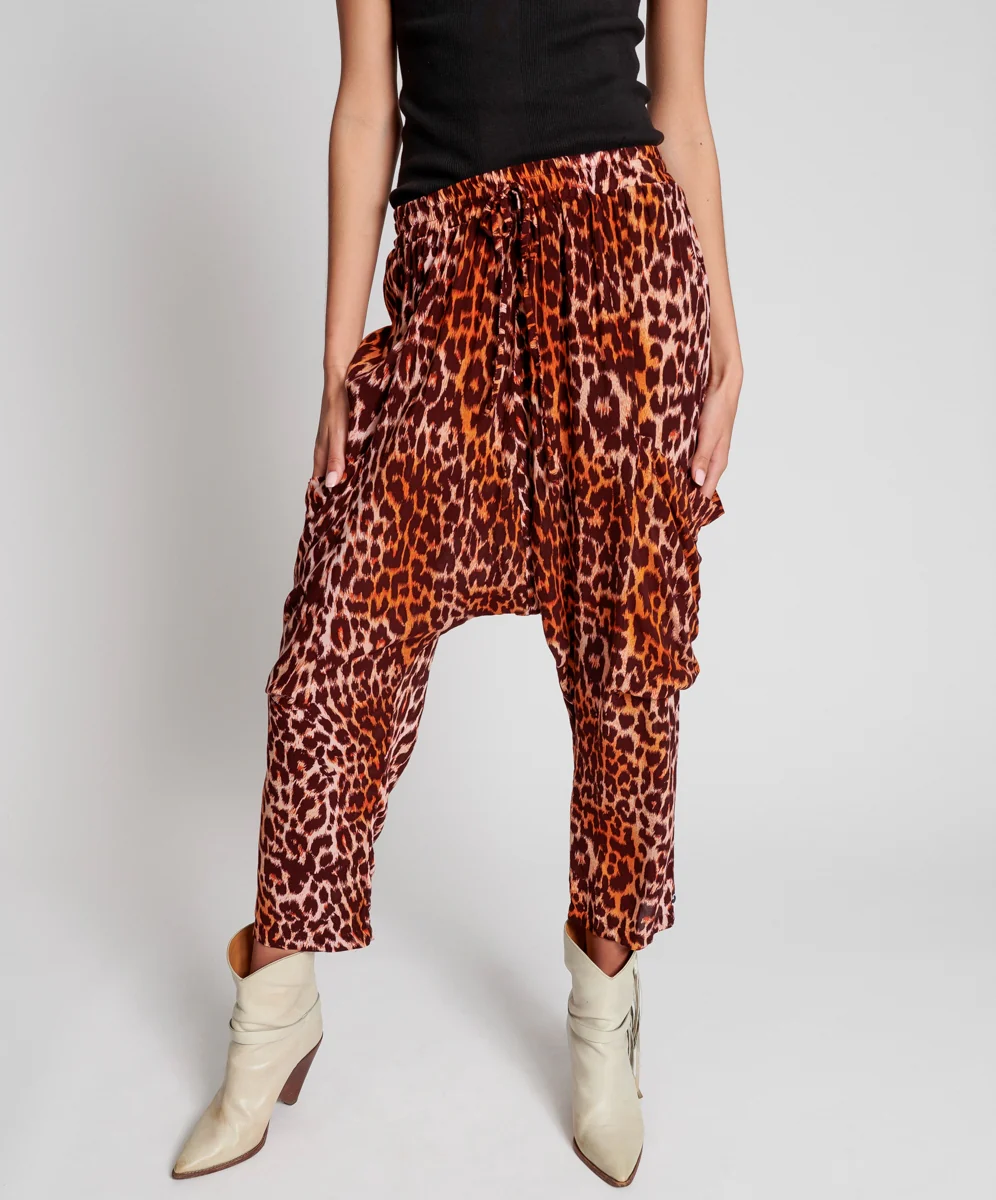 OneTeaspoon WOMENS POLYNESIAN ANIMAL HAREM PANT - ANIMAL PRINT - Image 9