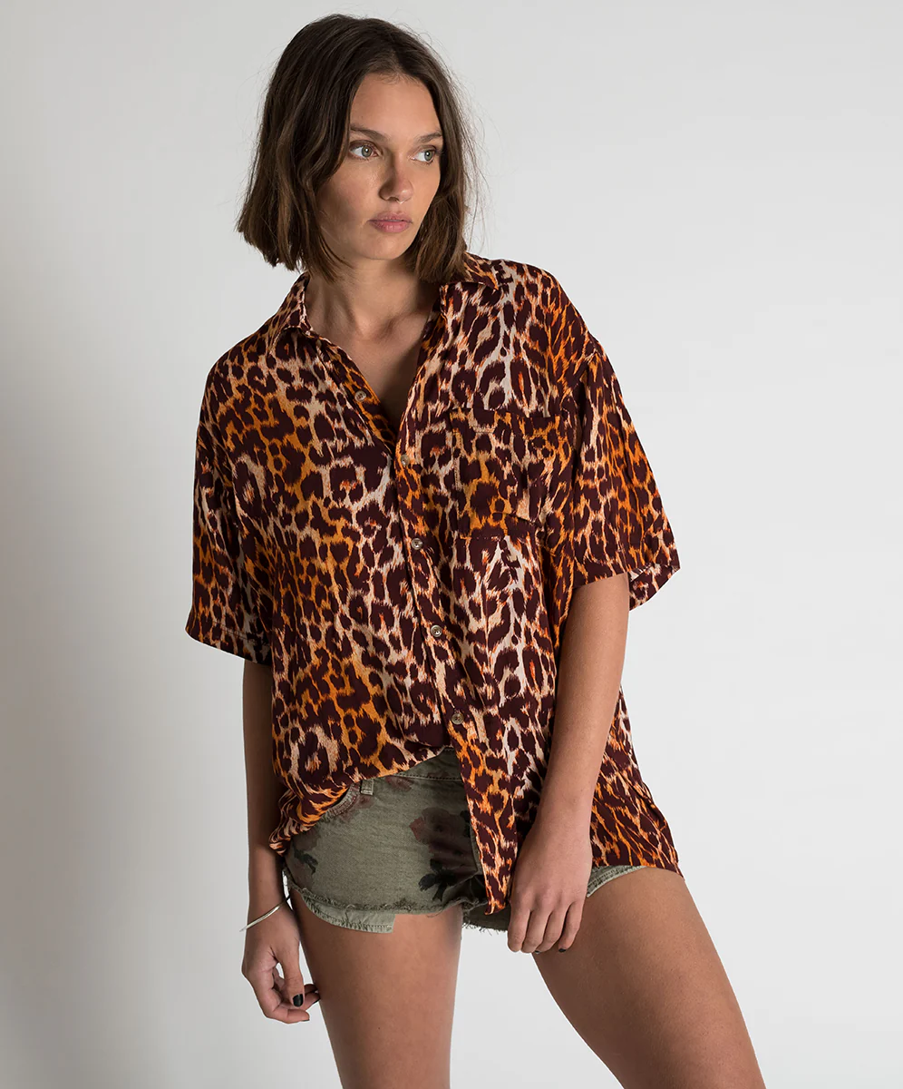 OneTeaspoon WOMENS POLYNESIAN ANIMAL SHIRT - ANIMAL - Image 11