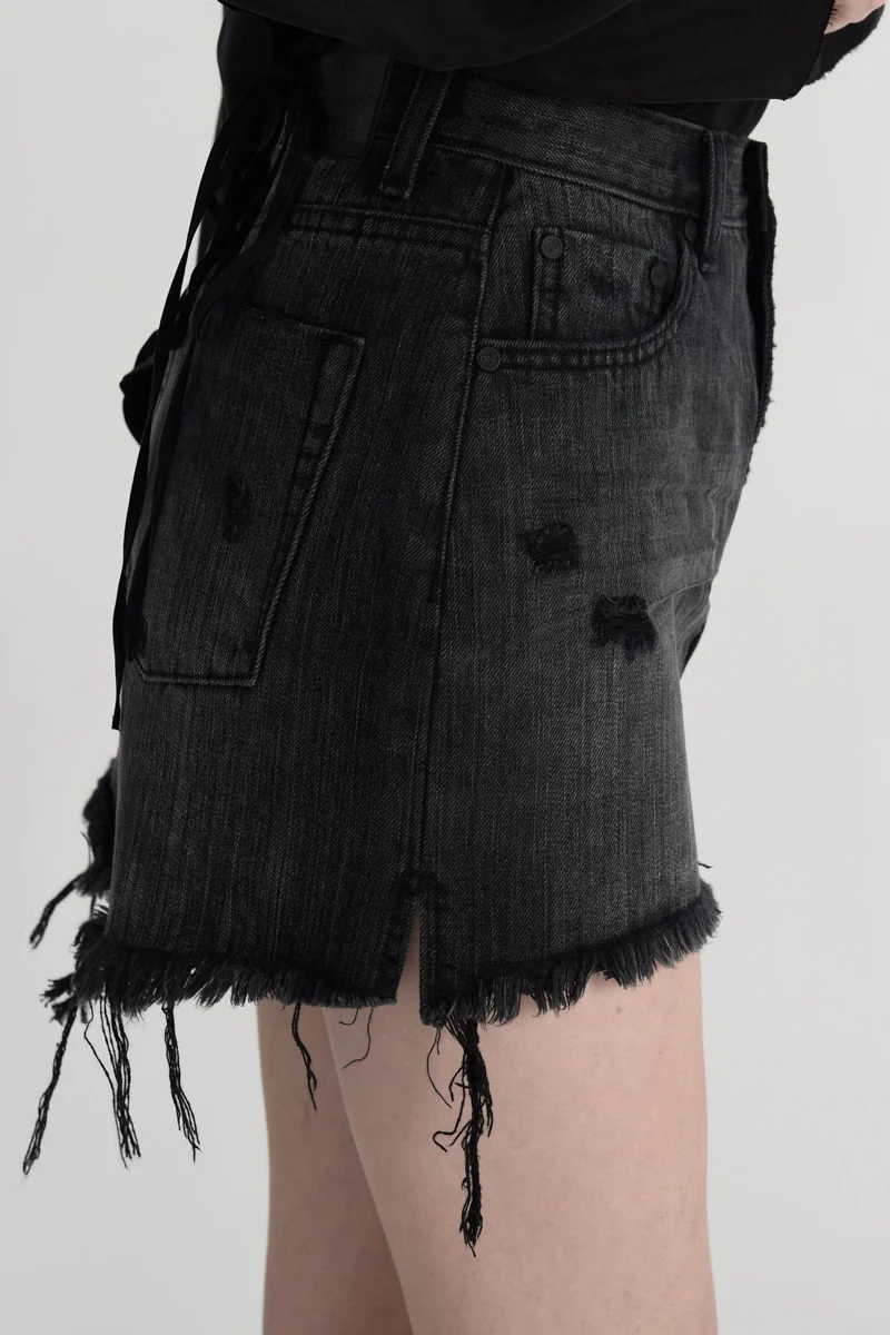 OneTeaspoon WOMENS VOLCANIC 2020 MINI HIGH WAIST DENIM SKIRT - Image 3