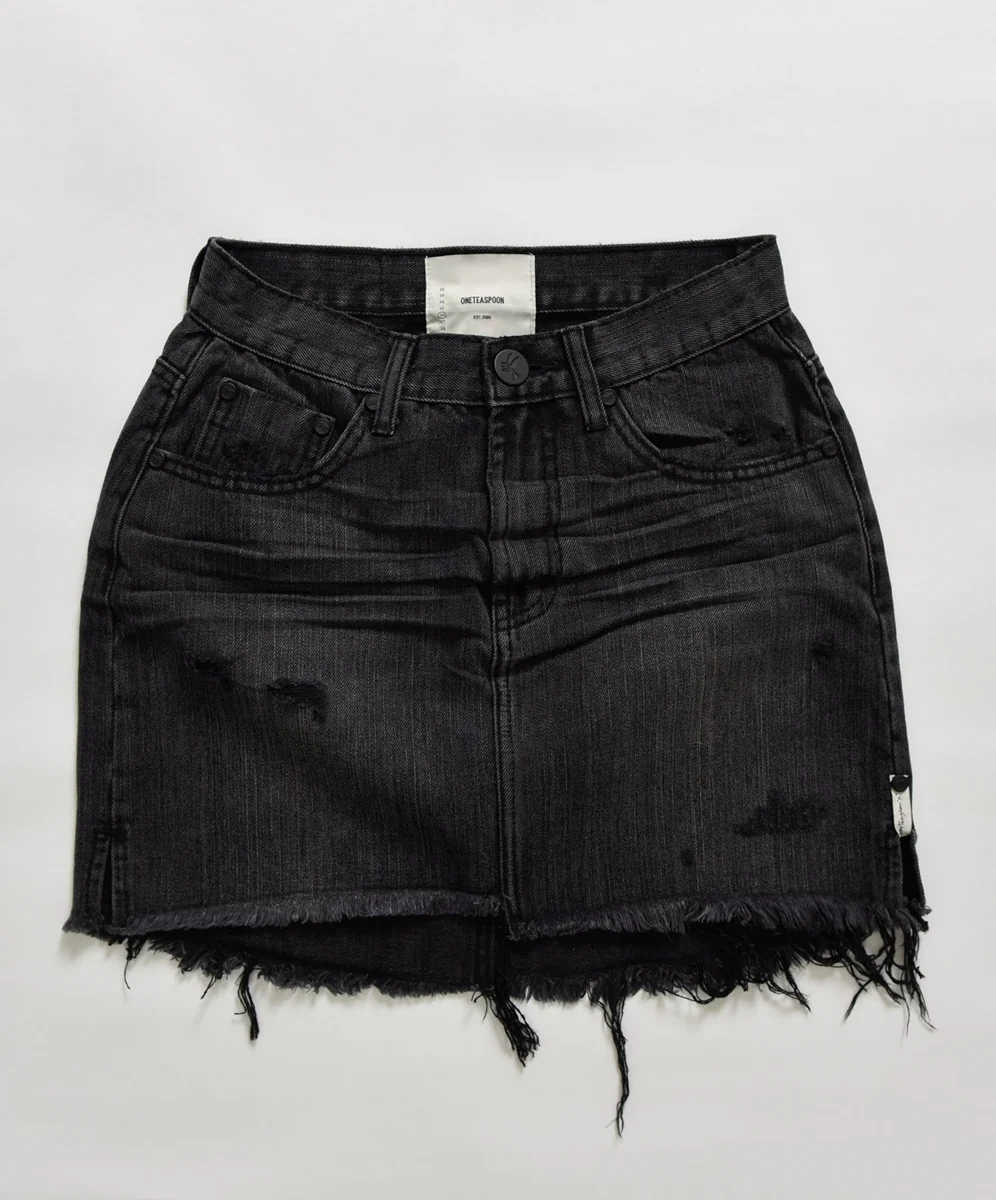 OneTeaspoon WOMENS VOLCANIC 2020 MINI HIGH WAIST DENIM SKIRT - Image 6