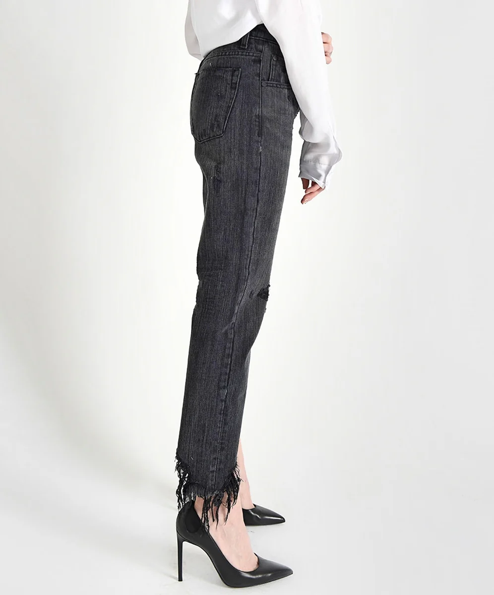 OneTeaspoon WOMENS VOLCANIC AWESOME BAGGIES HIGH WAIST STRAIGHT LEG JEANS - Image 3