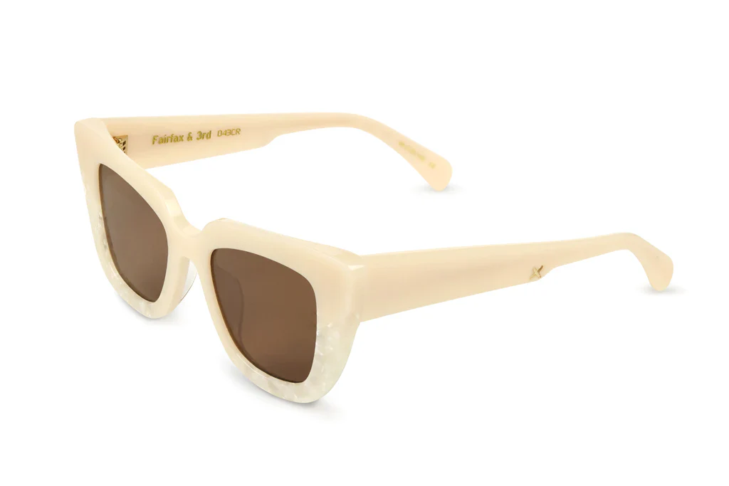 OSCAR & FRANK Fairfax & 3rd Sunglasses - Cream Pearl - Image 4