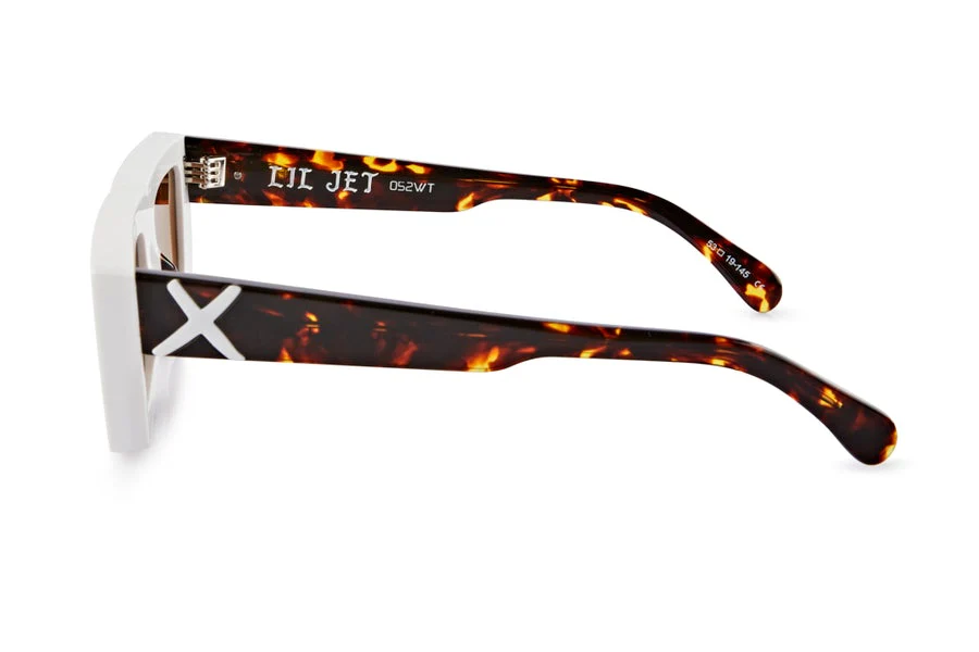OSCAR & FRANK Lil Jet Sunglasses - White Tort - Image 4