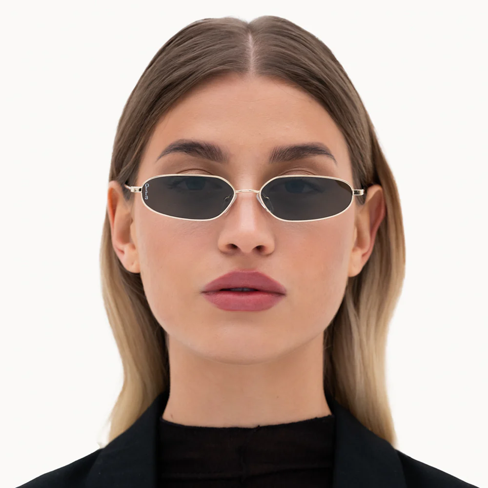 OTRA EYEWEAR Drew Sunglasses Gold / Green - Image 2