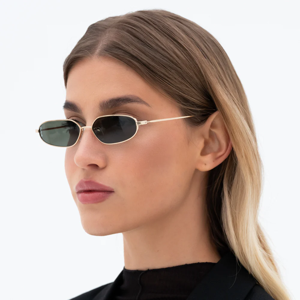 OTRA EYEWEAR Drew Sunglasses Gold / Green - Image 6