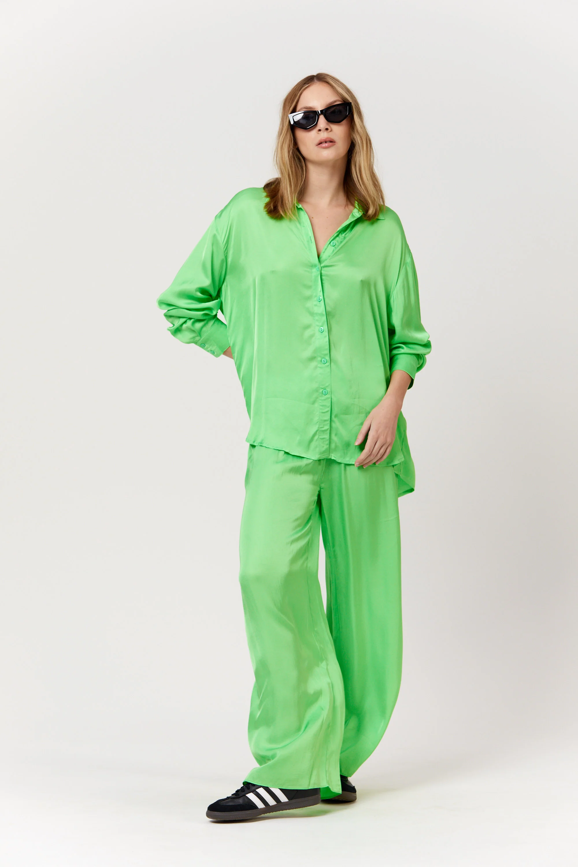 PIPPA THE LABEL Womens Sammi Shirt - Lime - Image 2