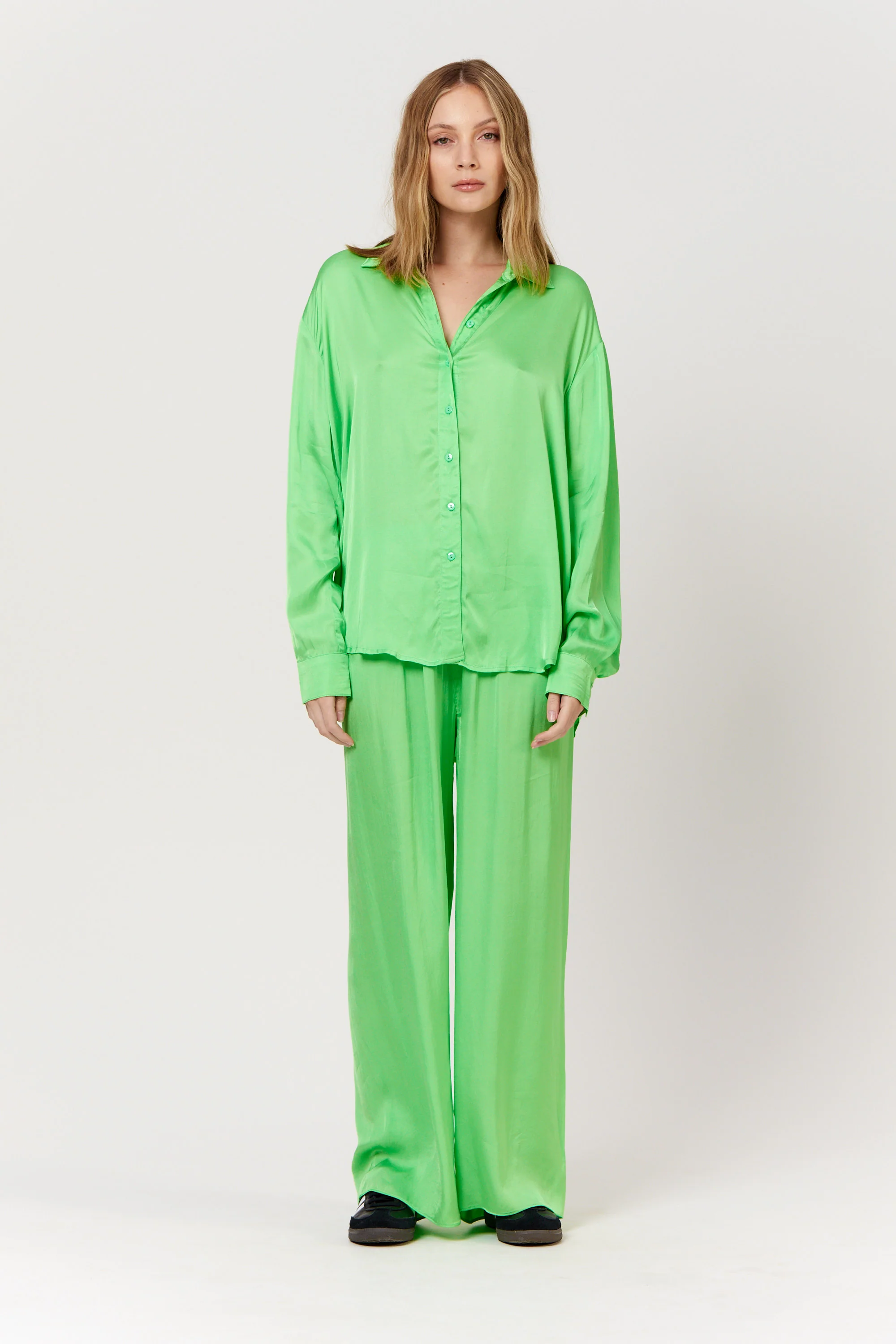 PIPPA THE LABEL Womens Sammi Shirt - Lime - Image 5