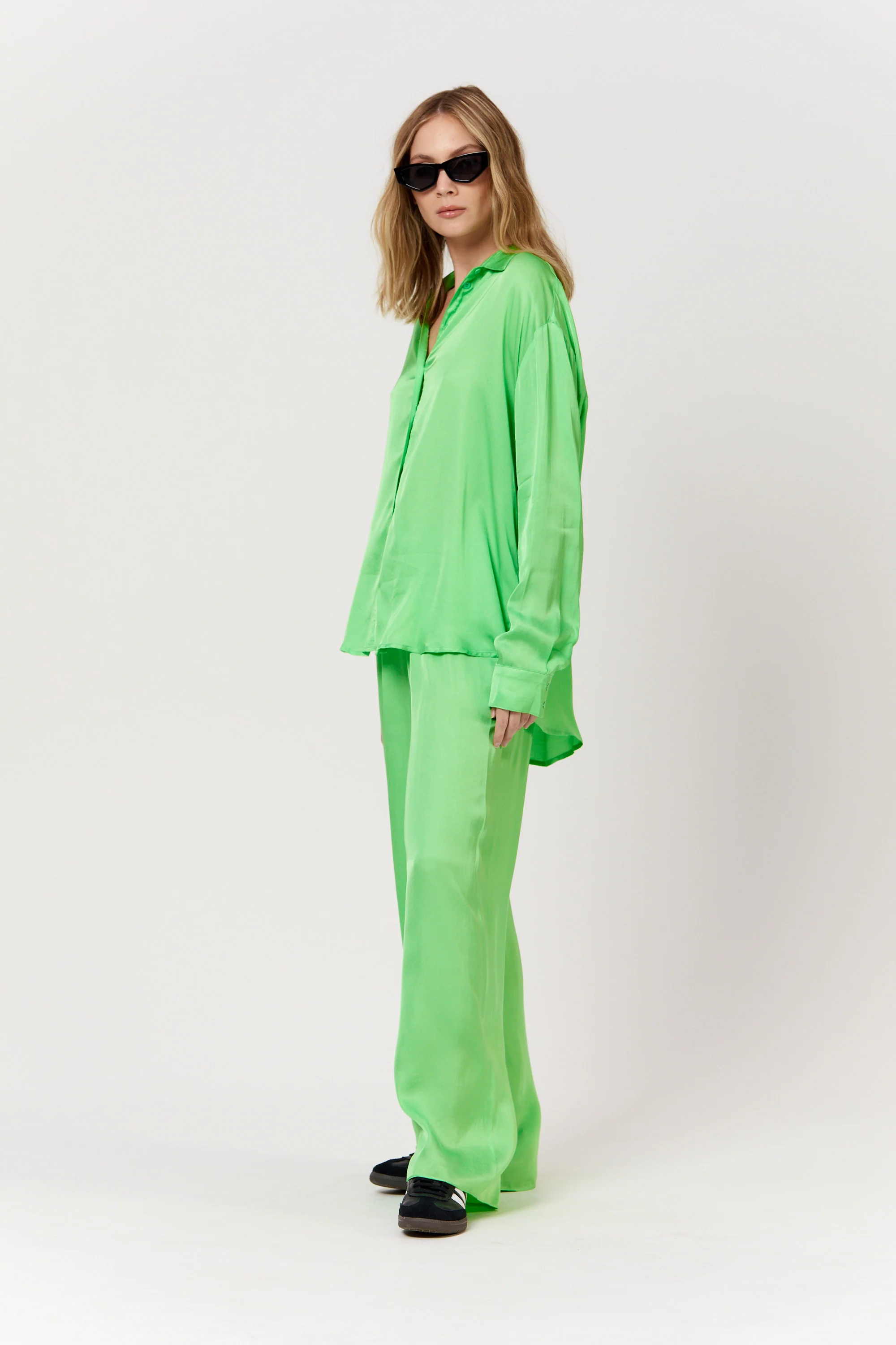PIPPA THE LABEL Womens Sammi Shirt - Lime - Image 7