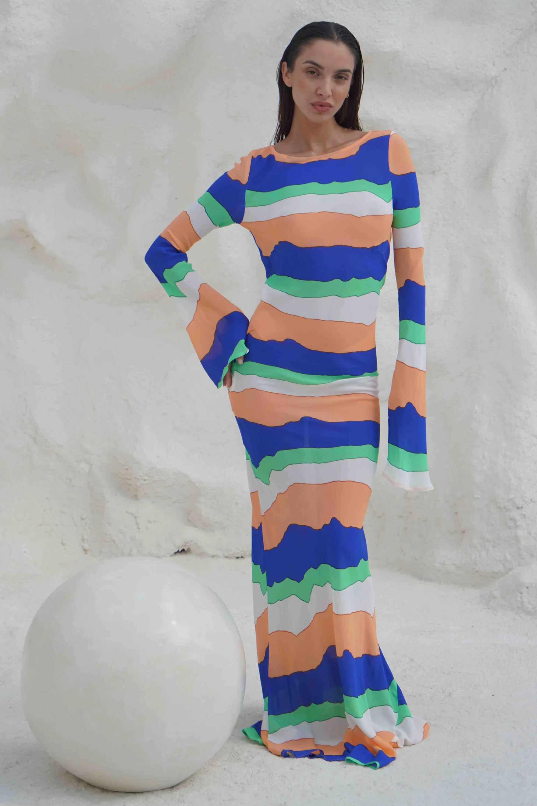 PIPPA THE LABEL Womens Wini Dress - Blue Ziggy - Image 3