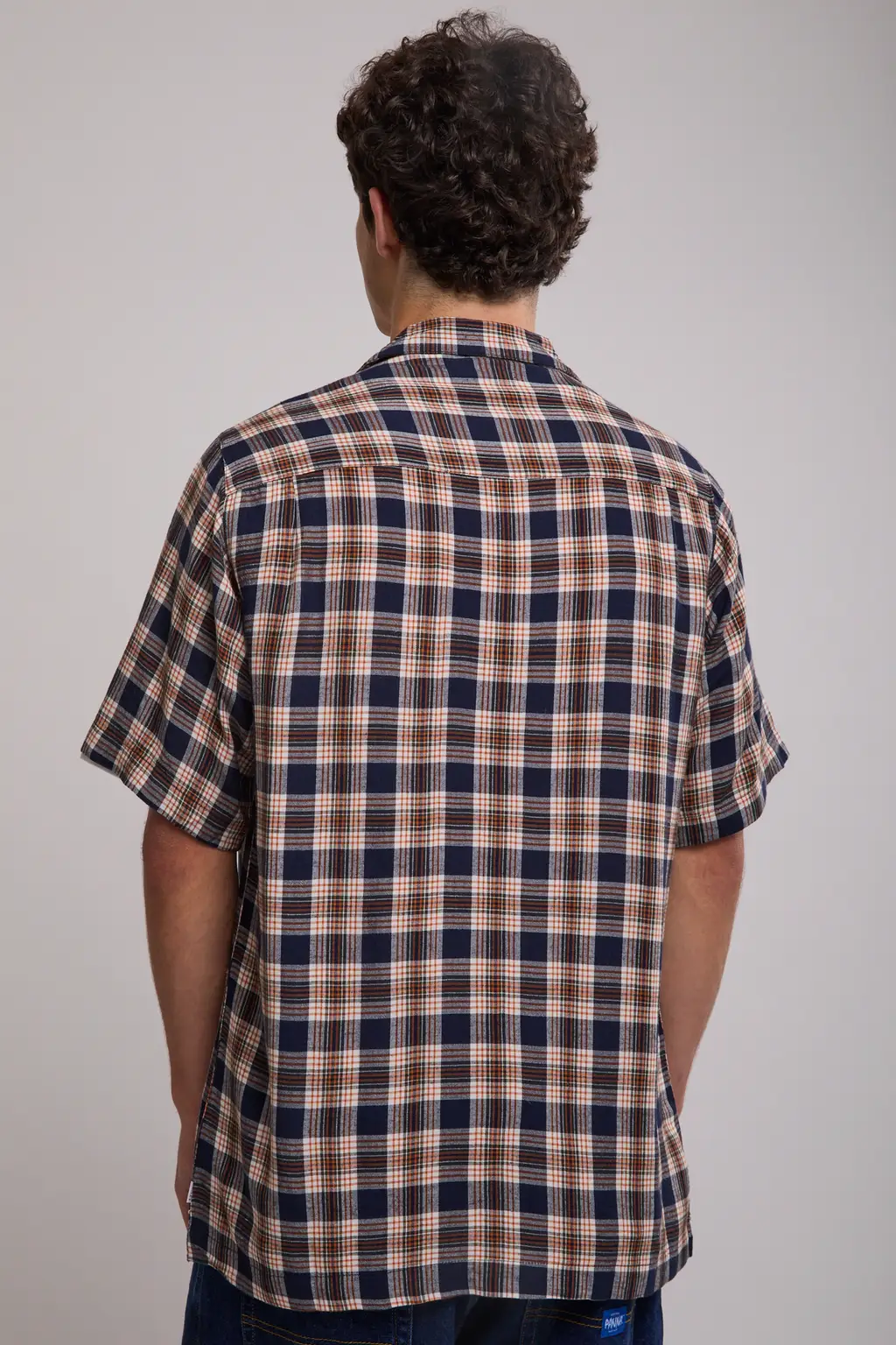 ROLLAS Mens Bowler Check Weave Short Sleeve Shirt - Multi - Image 6