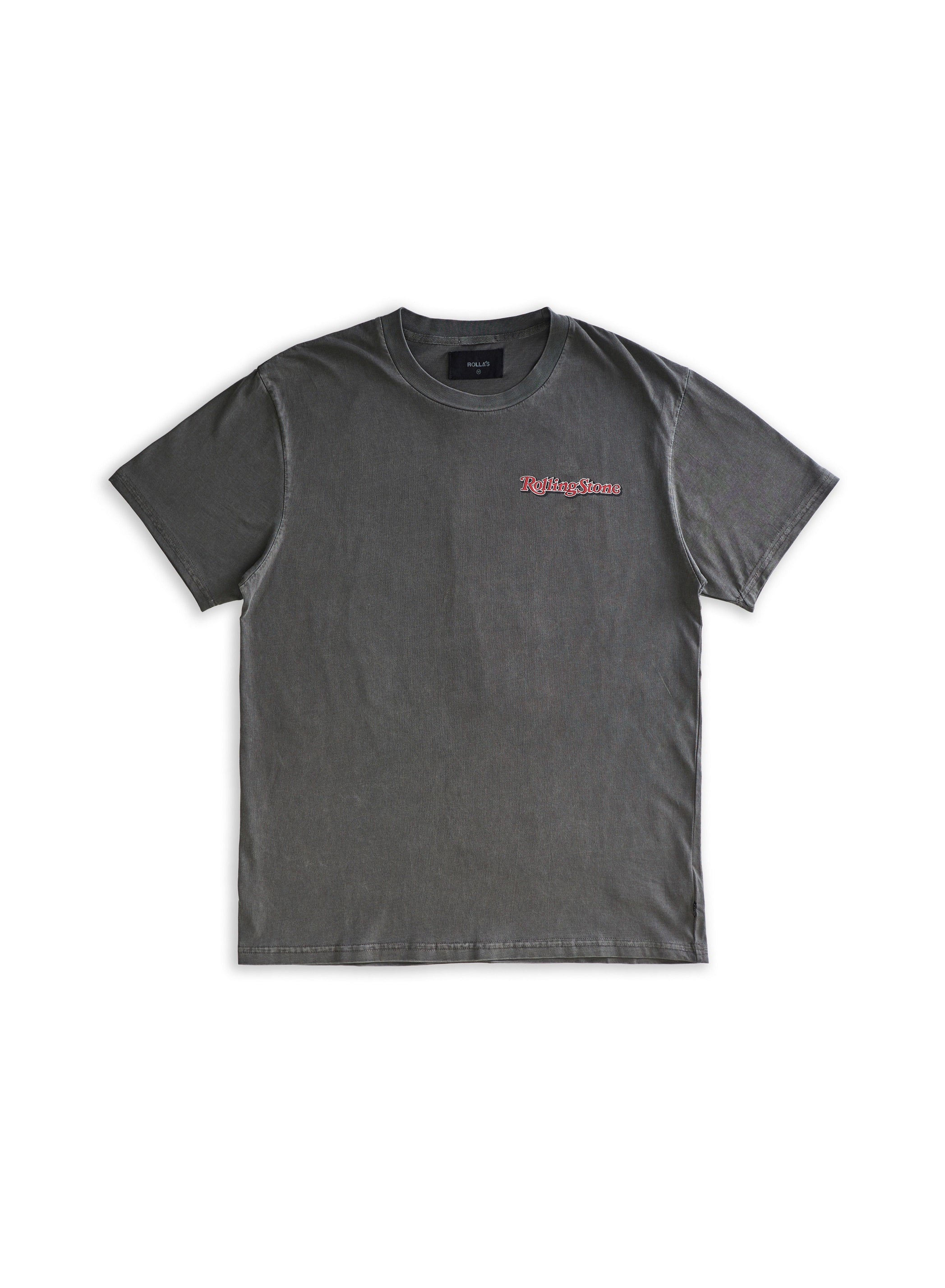 ROLLAS Mens Rolling Stone 79 Cover Tee - Washed Black - Image 3