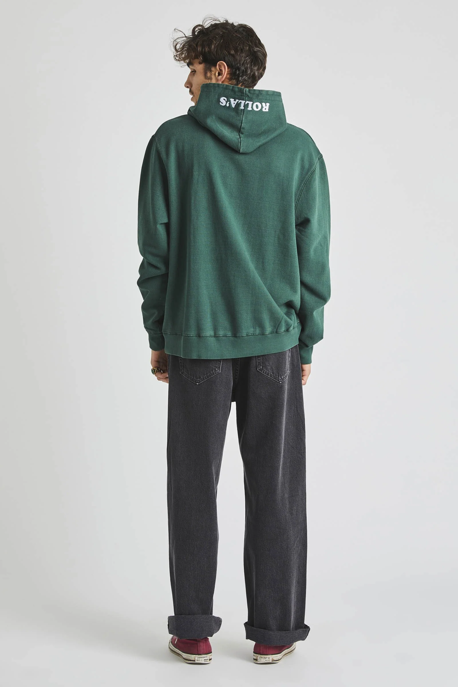 Rollas MENS VICTORIA BITTER HOODIE - TRADE GREEN - Image 4