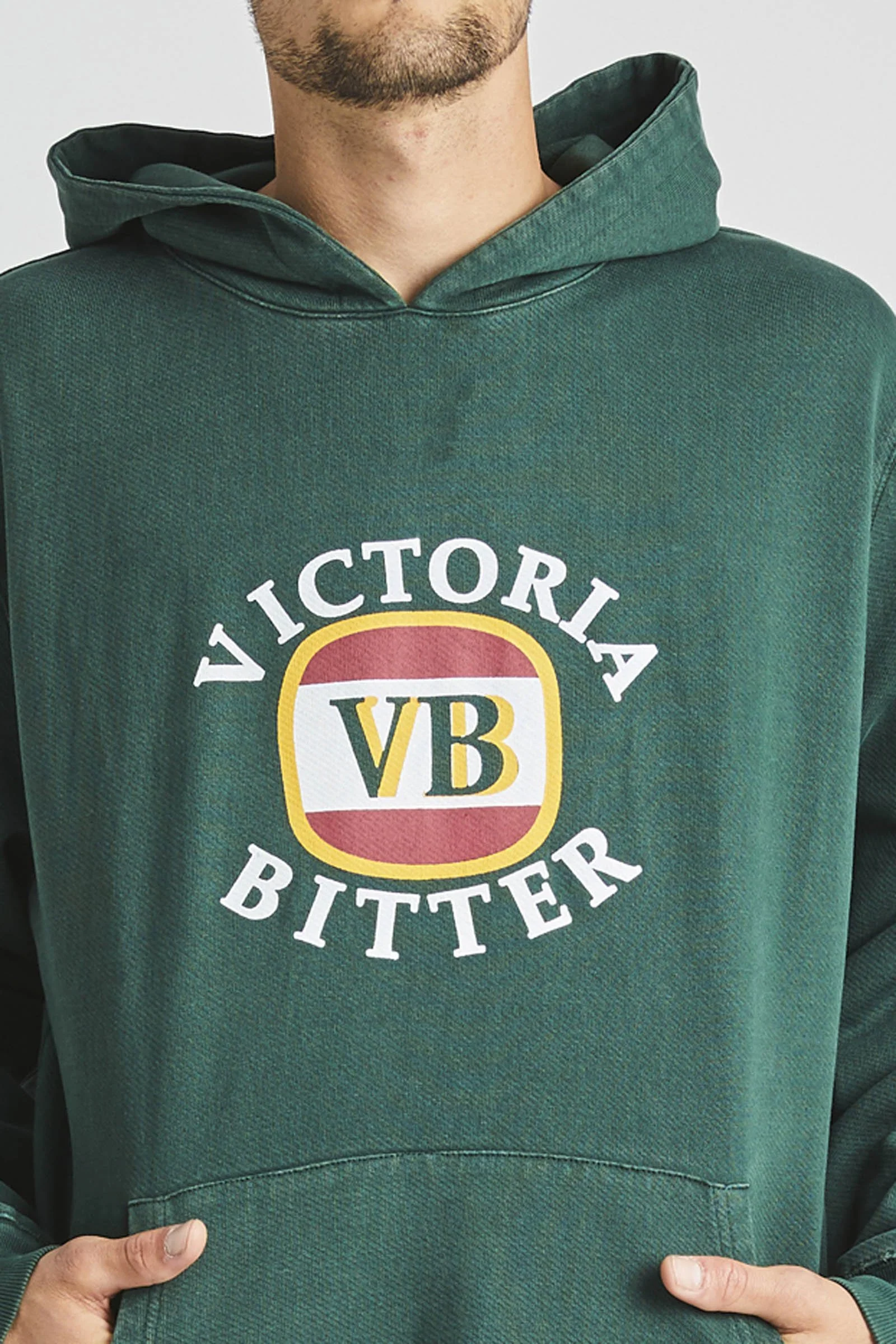 Rollas MENS VICTORIA BITTER HOODIE - TRADE GREEN - Image 6