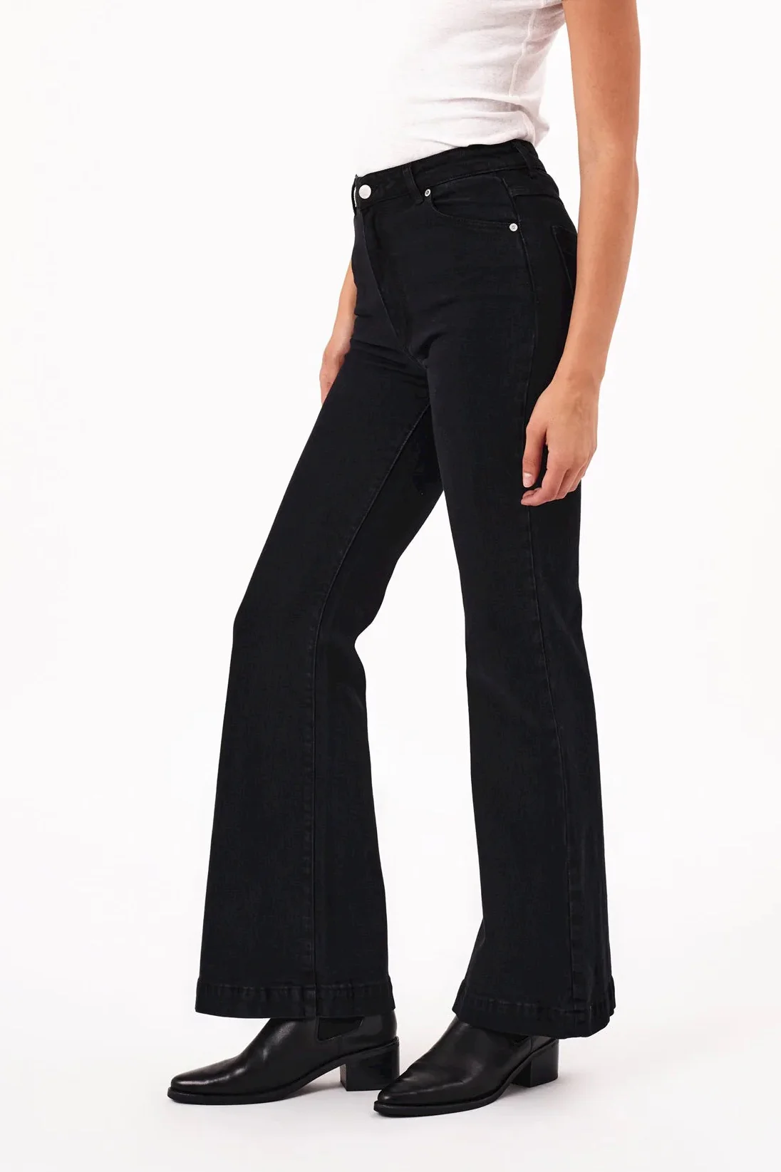 ROLLAS Womens Eastcoast Denim Flare - Black