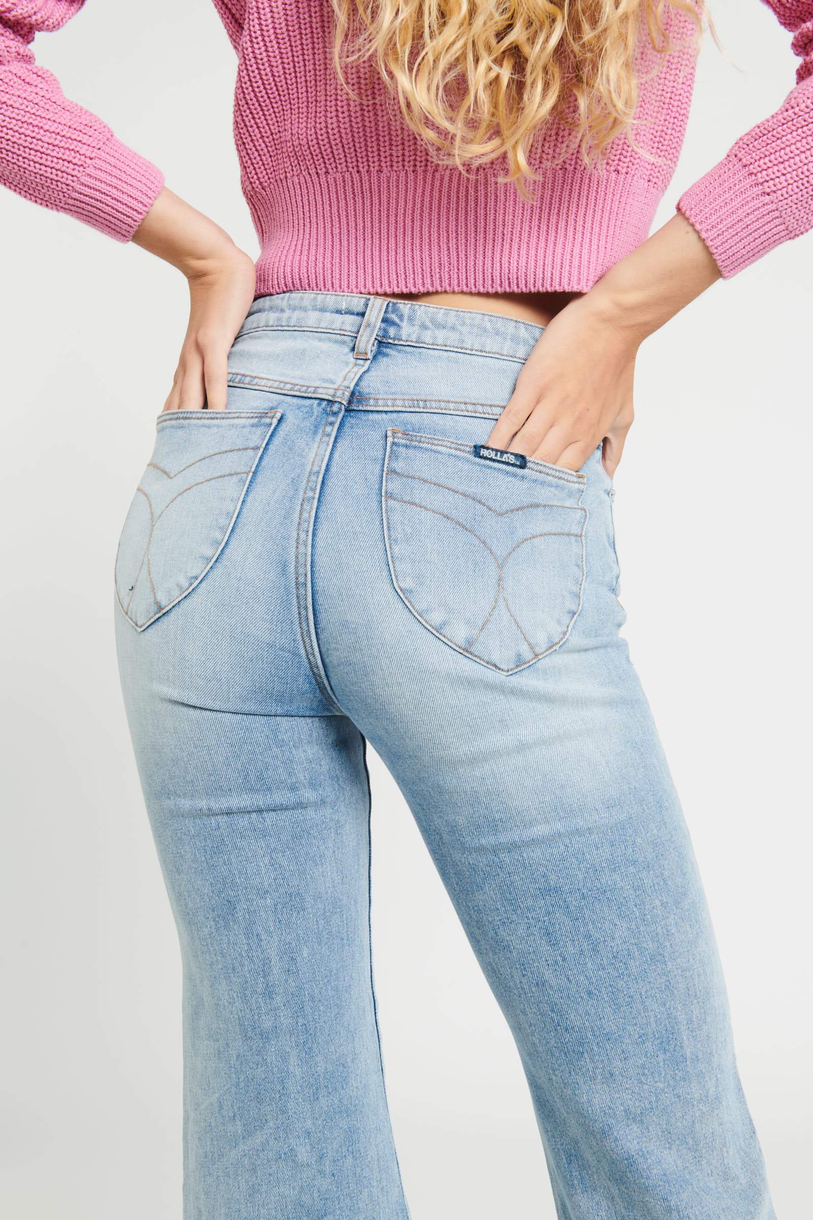 ROLLAS Womens Eastcoast Denim Flare - Escape Blue Organic - Image 6