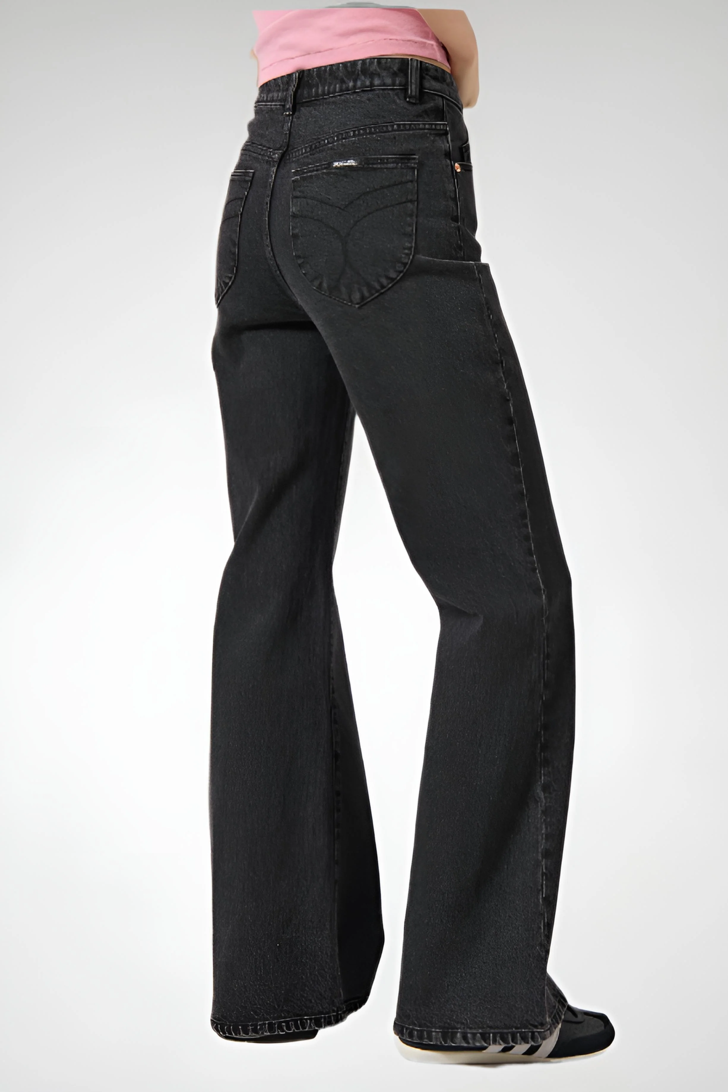 ROLLA'S Womens Eastcoast Flare in Black Sand - Image 2
