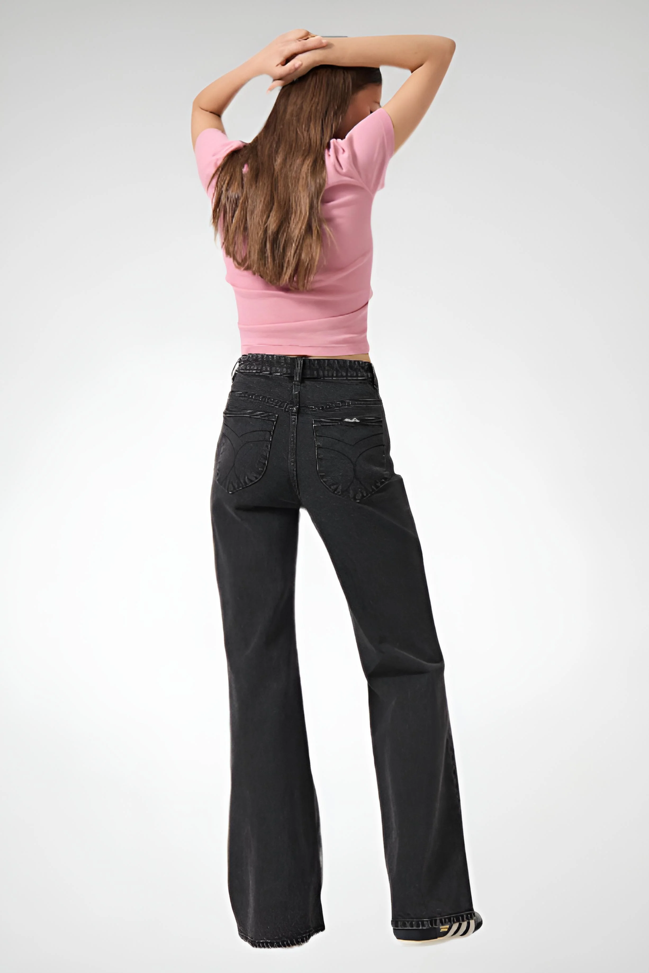 ROLLA'S Womens Eastcoast Flare in Black Sand - Image 3
