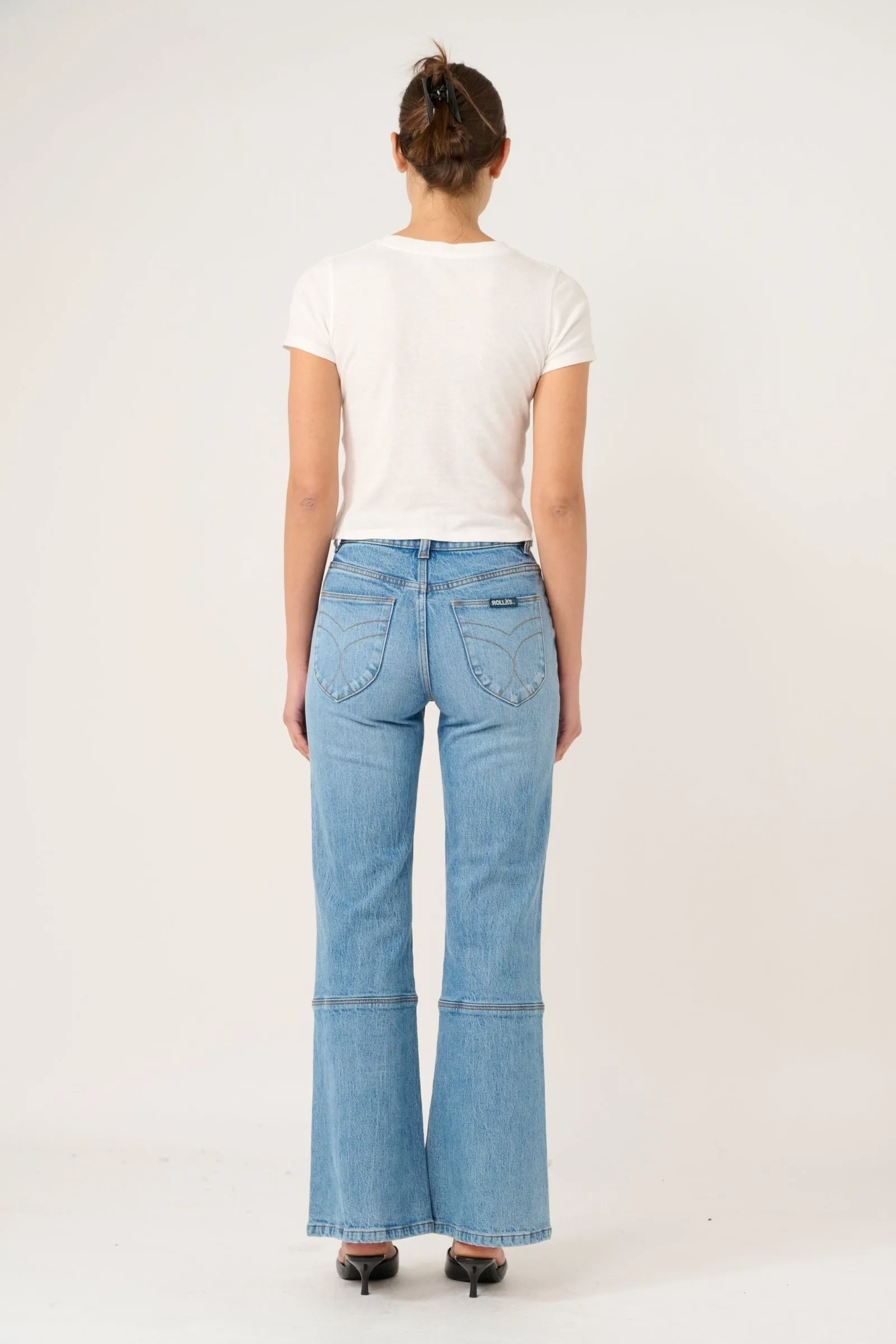 ROLLA'S Womens Eastcoast Flare in Lennon Vintage Blue - Image 3